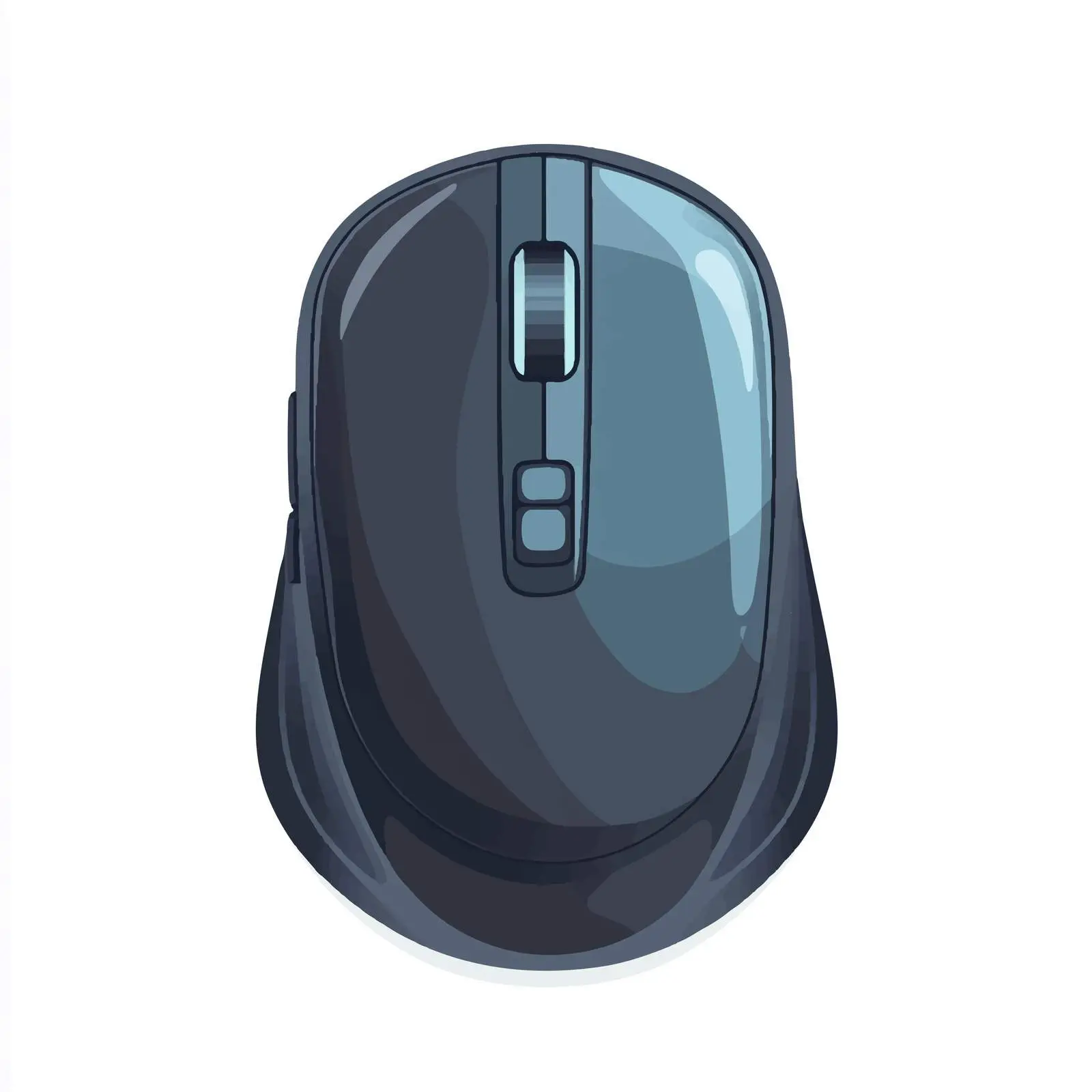 Modern Wireless Computer Mouse with Scroll Wheel — free download from Dotvec