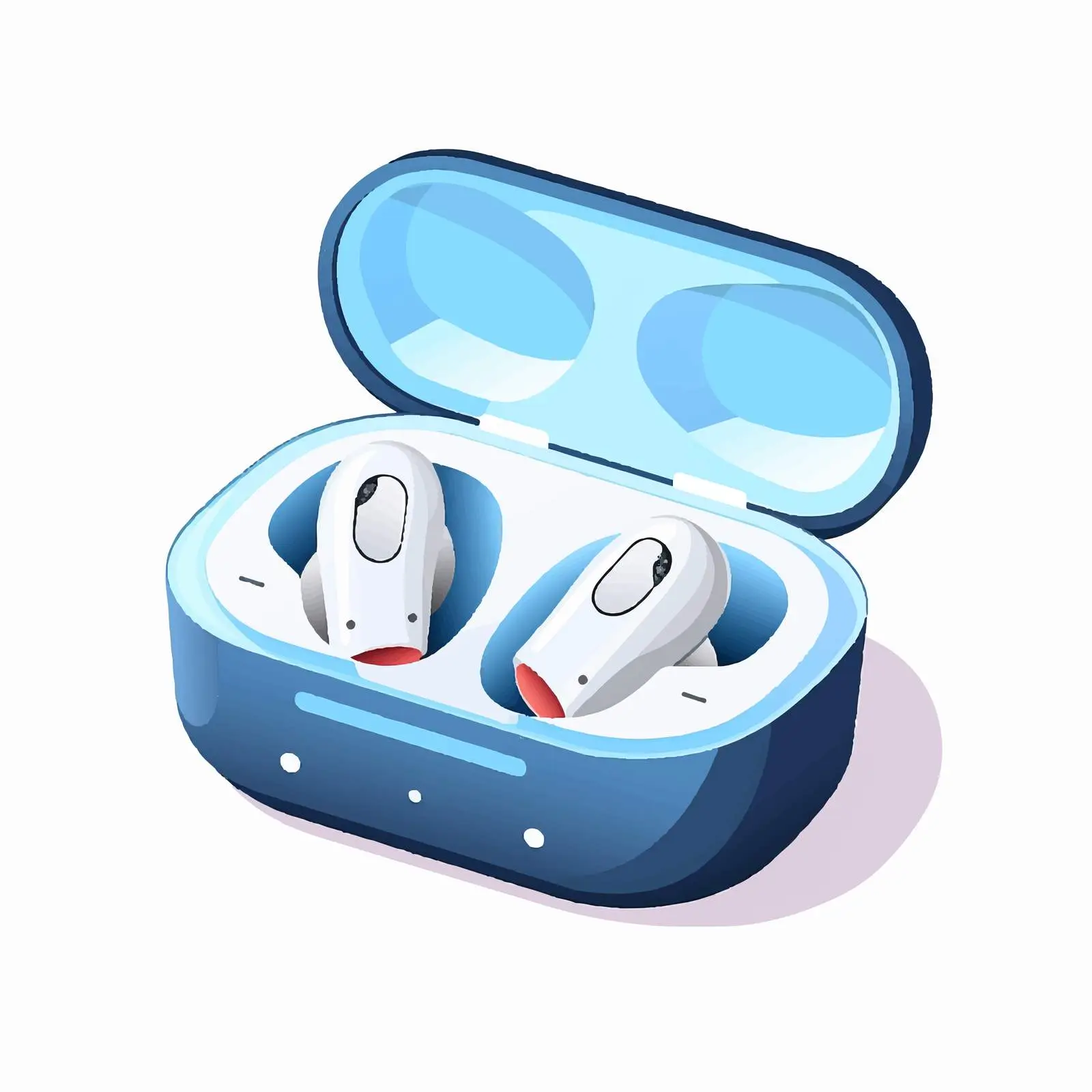 Wireless Earphones and Cordless Earbuds in Case — free download from Dotvec