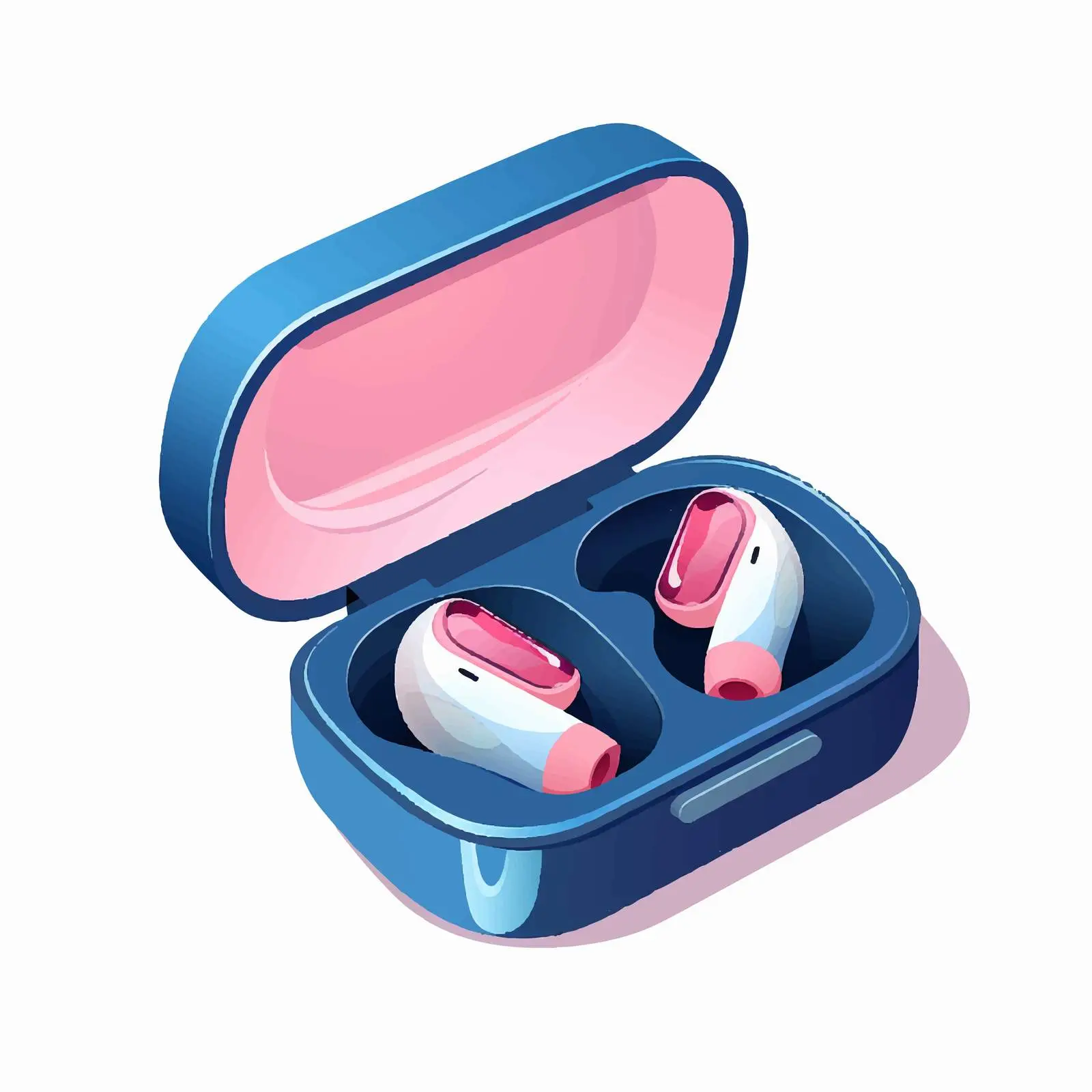 Wireless Earphones and Cordless Earbuds in Case — free download from Dotvec