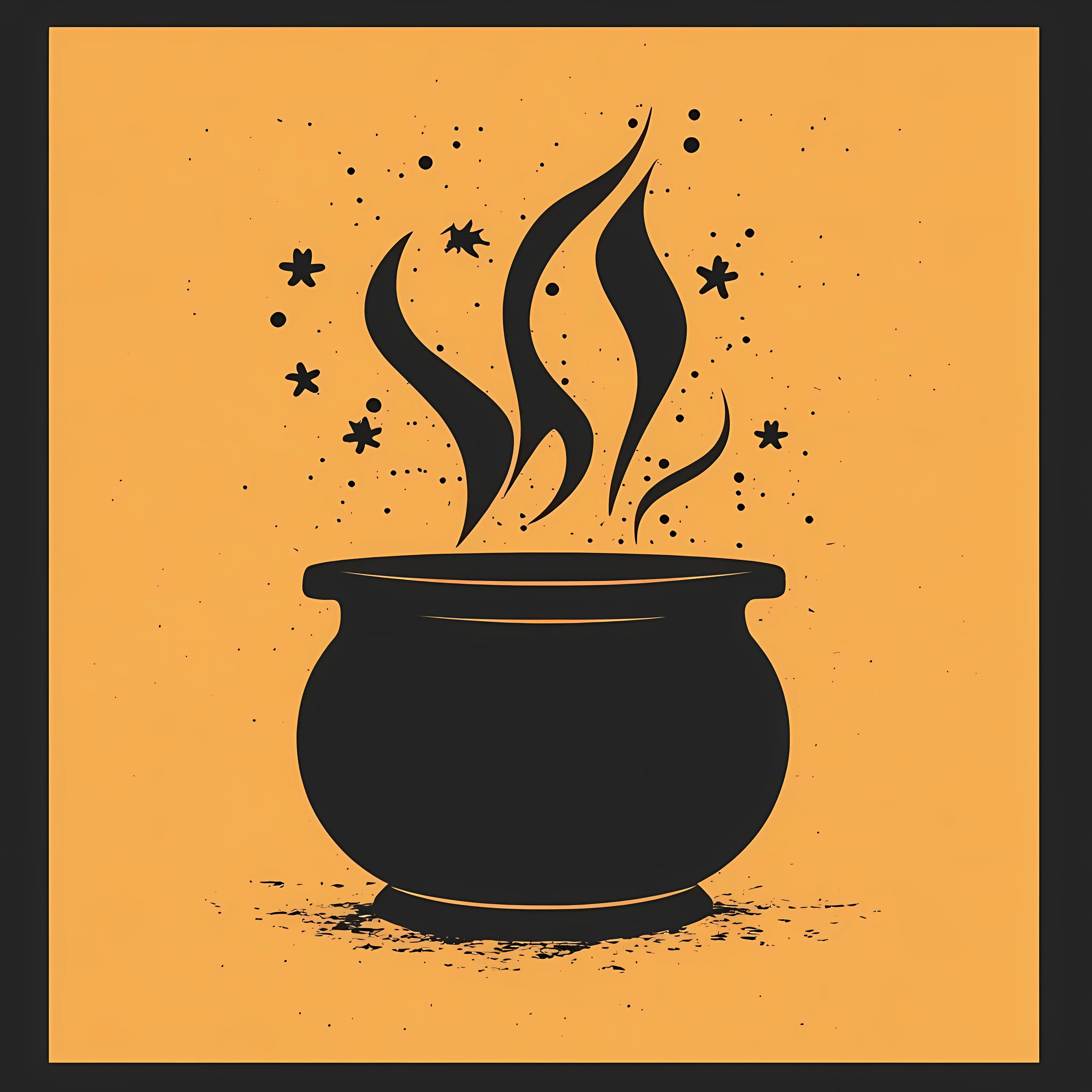 Witch Cauldron Silhouette Halloween Icon — free download from Dotvec