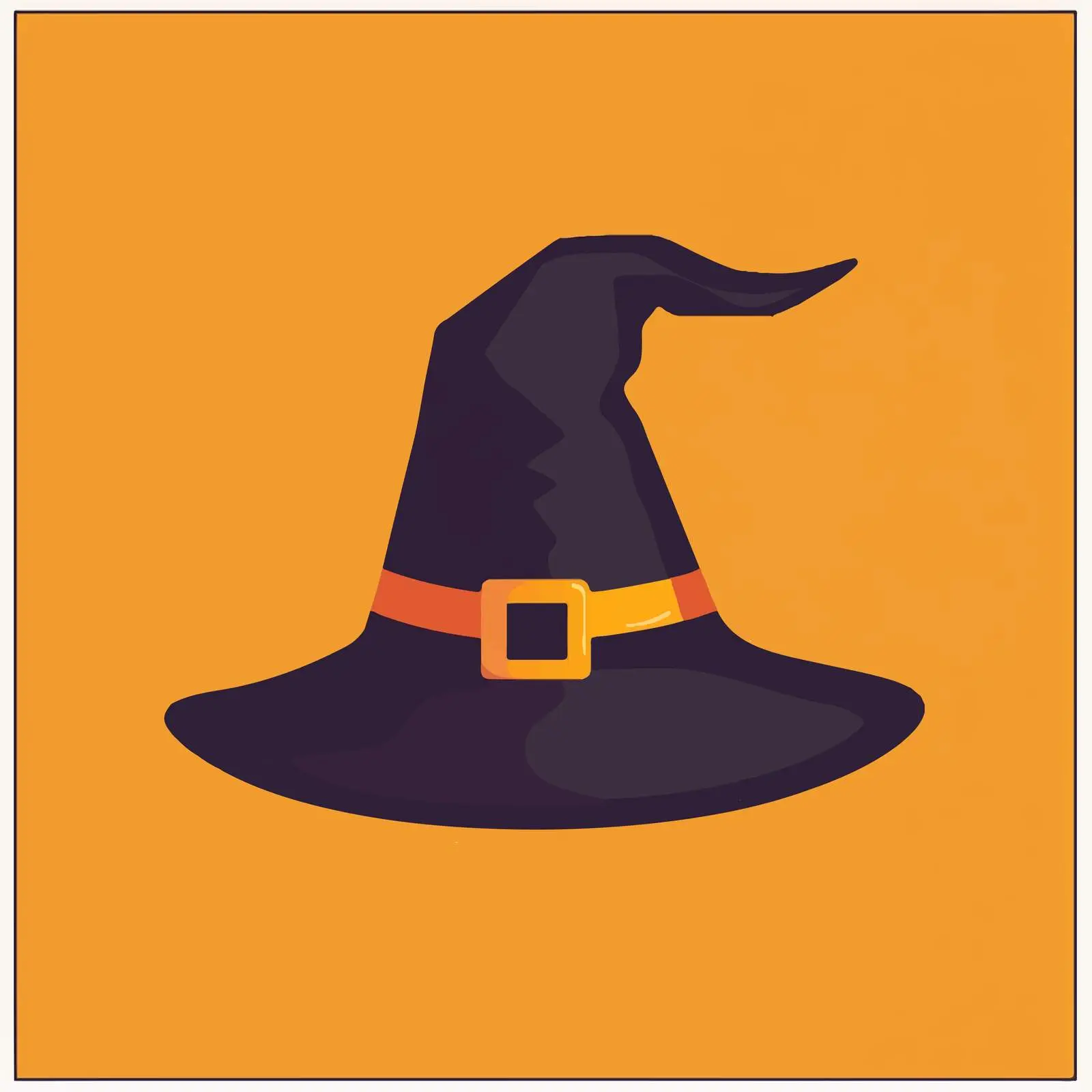 Flat Vector Witch Hat Halloween Icon – free magician image from Dotvec