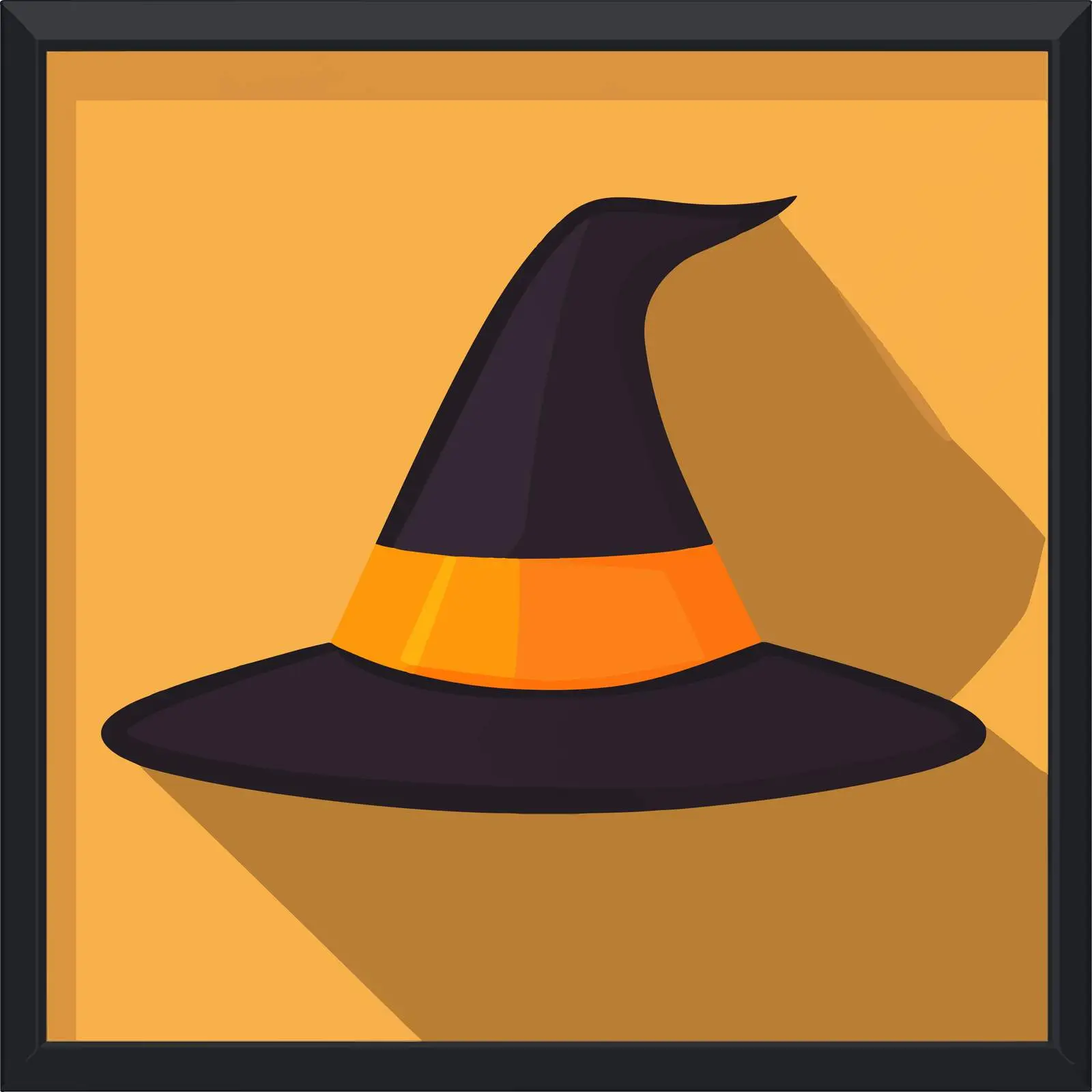 Flat Vector Witch Hat Icon for Halloween — free download from Dotvec