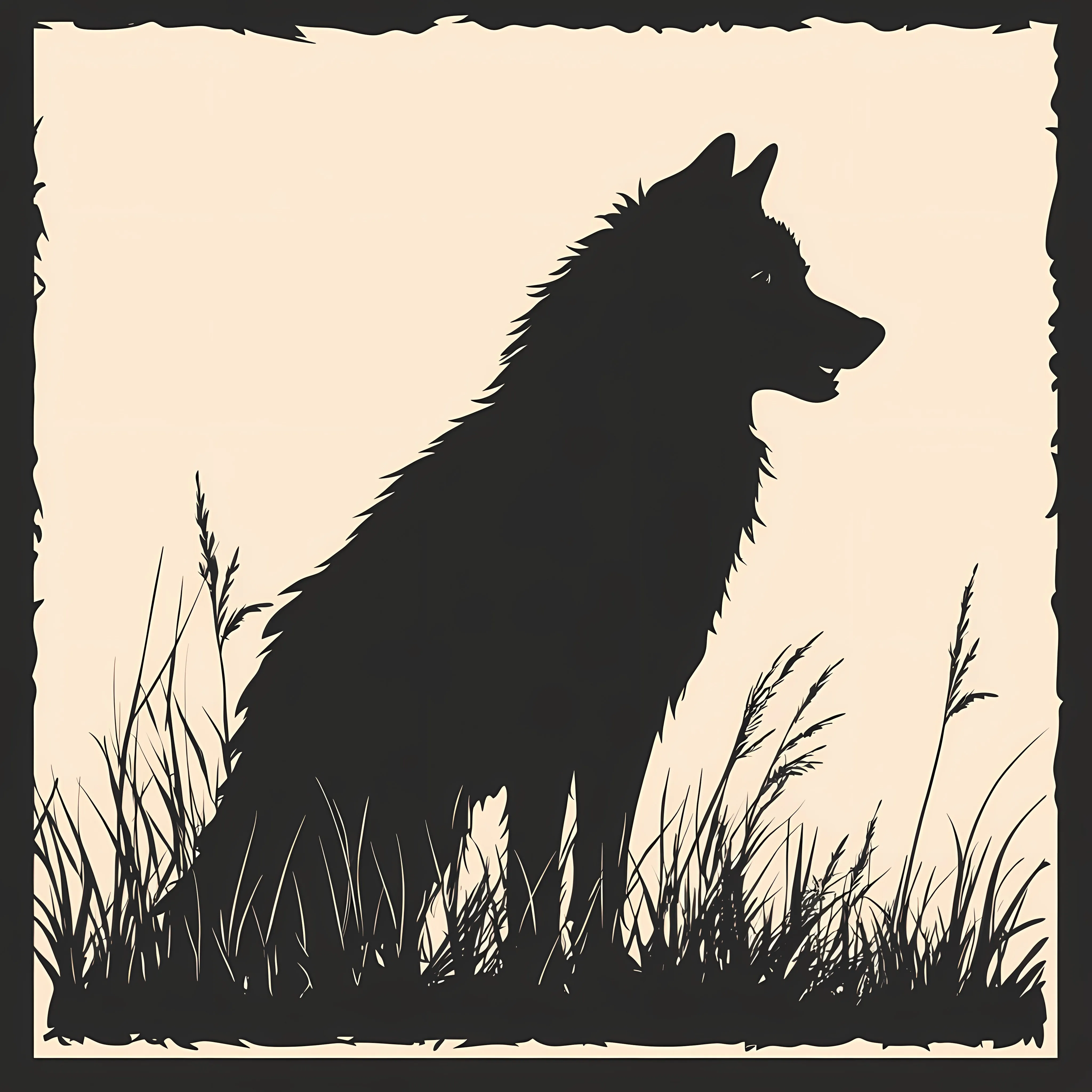 Wolf Vector Silhouette Art Illustration — free download from Dotvec