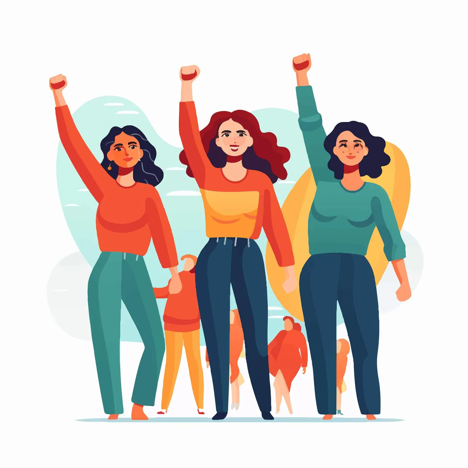 Women Activists Protesting for Equality and Rights – free march image from Dotvec