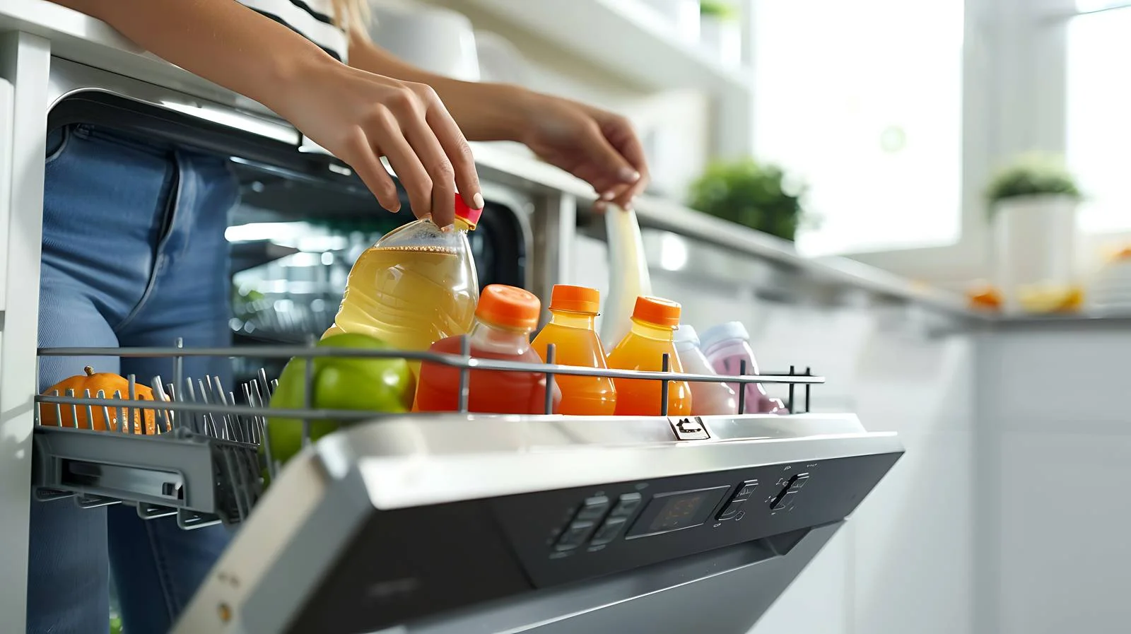 Adding Detergent to Dishwasher — free download from Dotvec