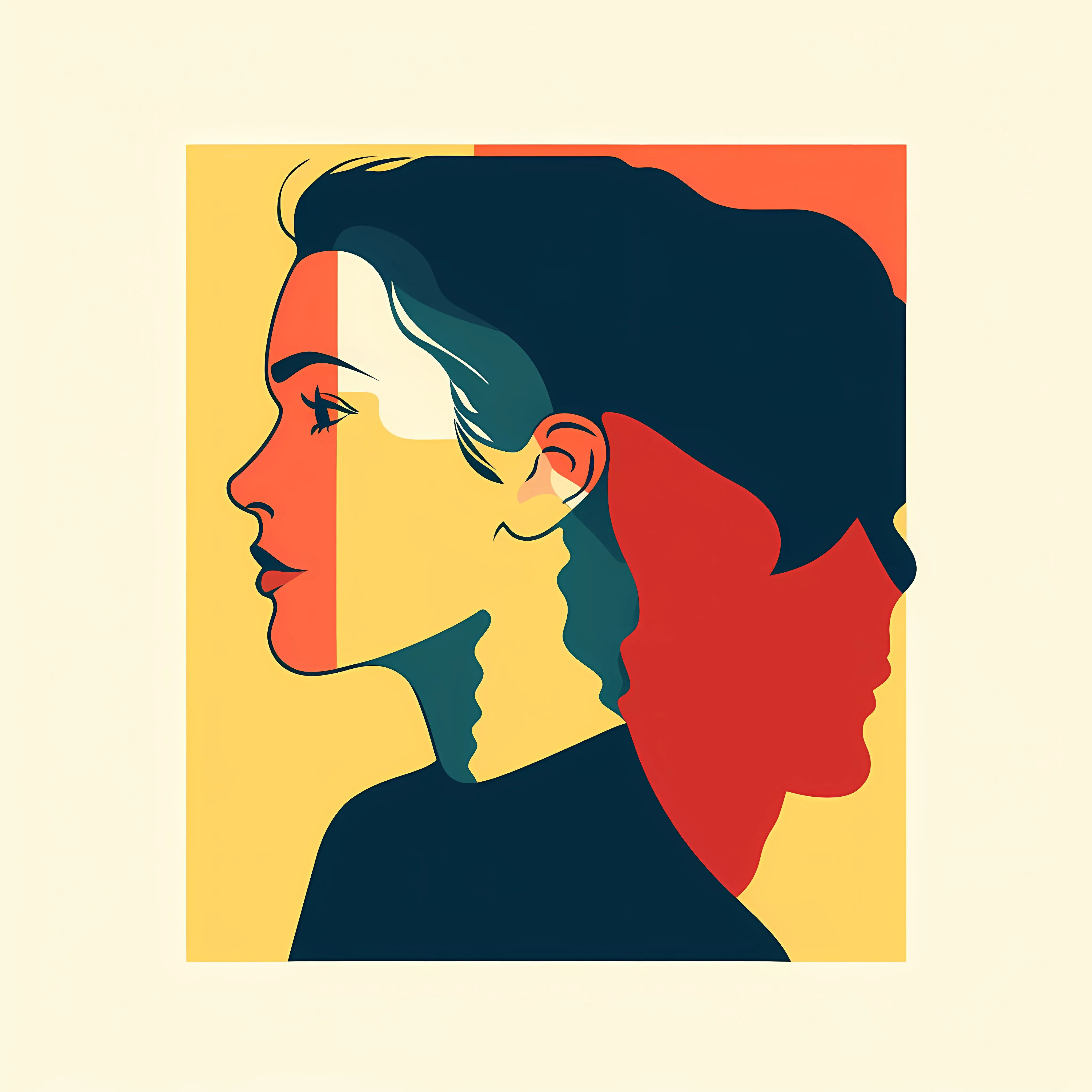Flat Vector Illustration of Man and Woman — free download from Dotvec