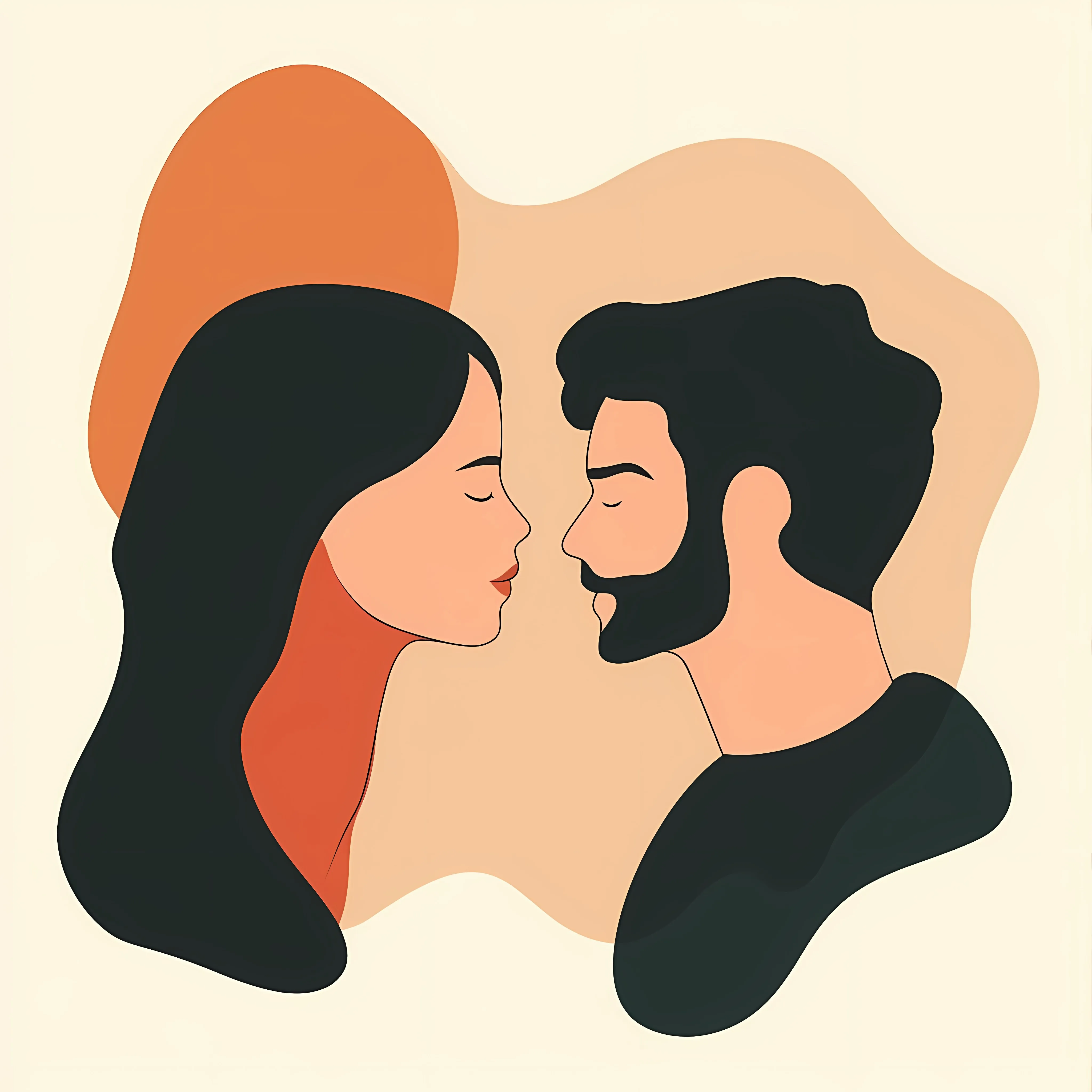 Flat Vector Illustration of Man and Woman — free download from Dotvec