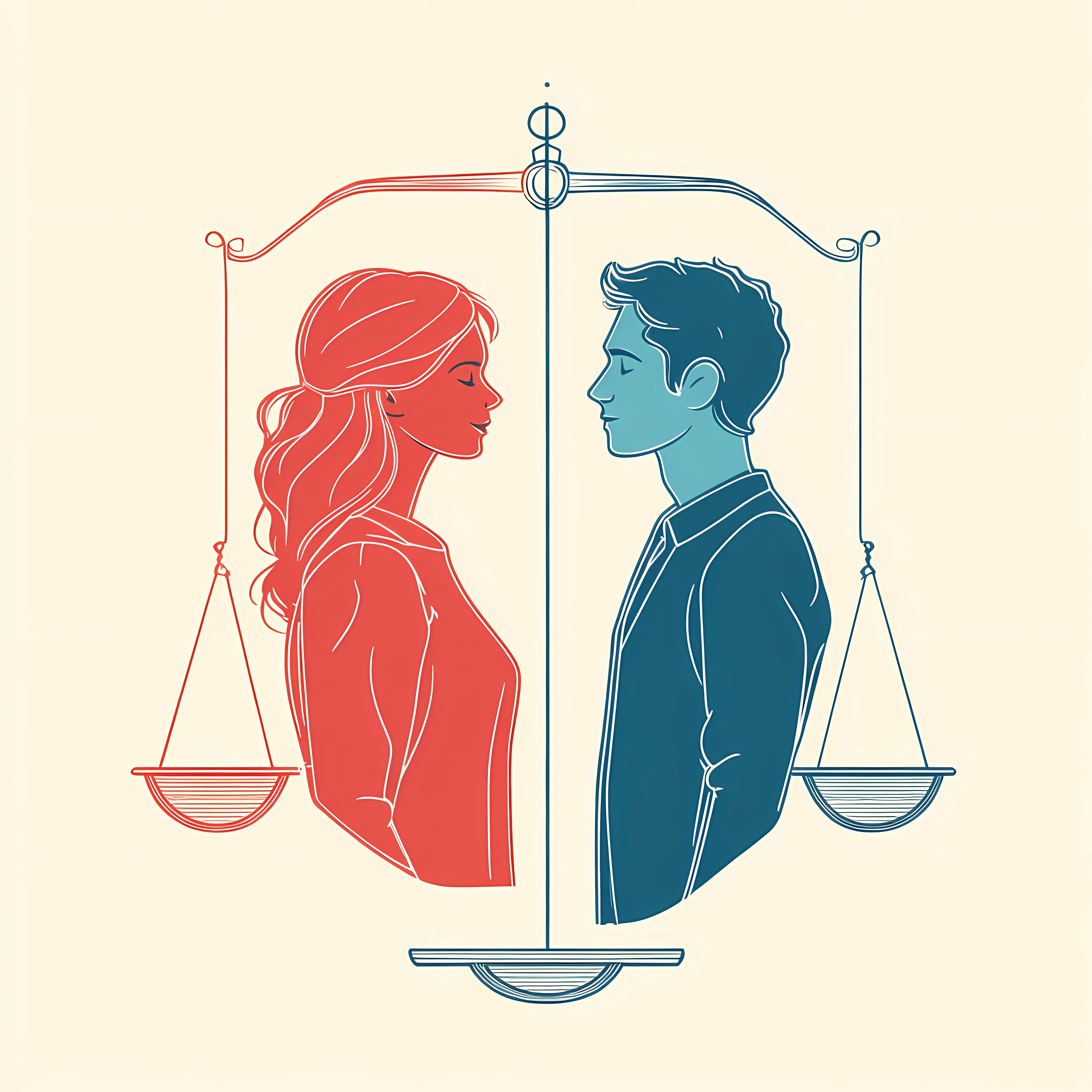 Gender Equality in Salary Vector Illustration — free download from Dotvec