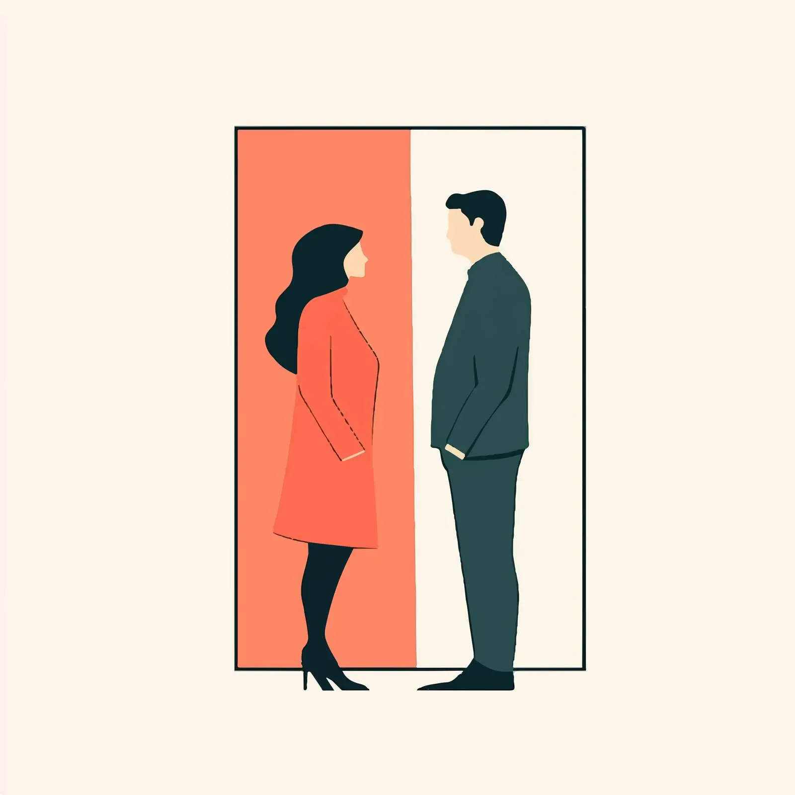Gender Equality in Salary Vector Illustration — free download from Dotvec