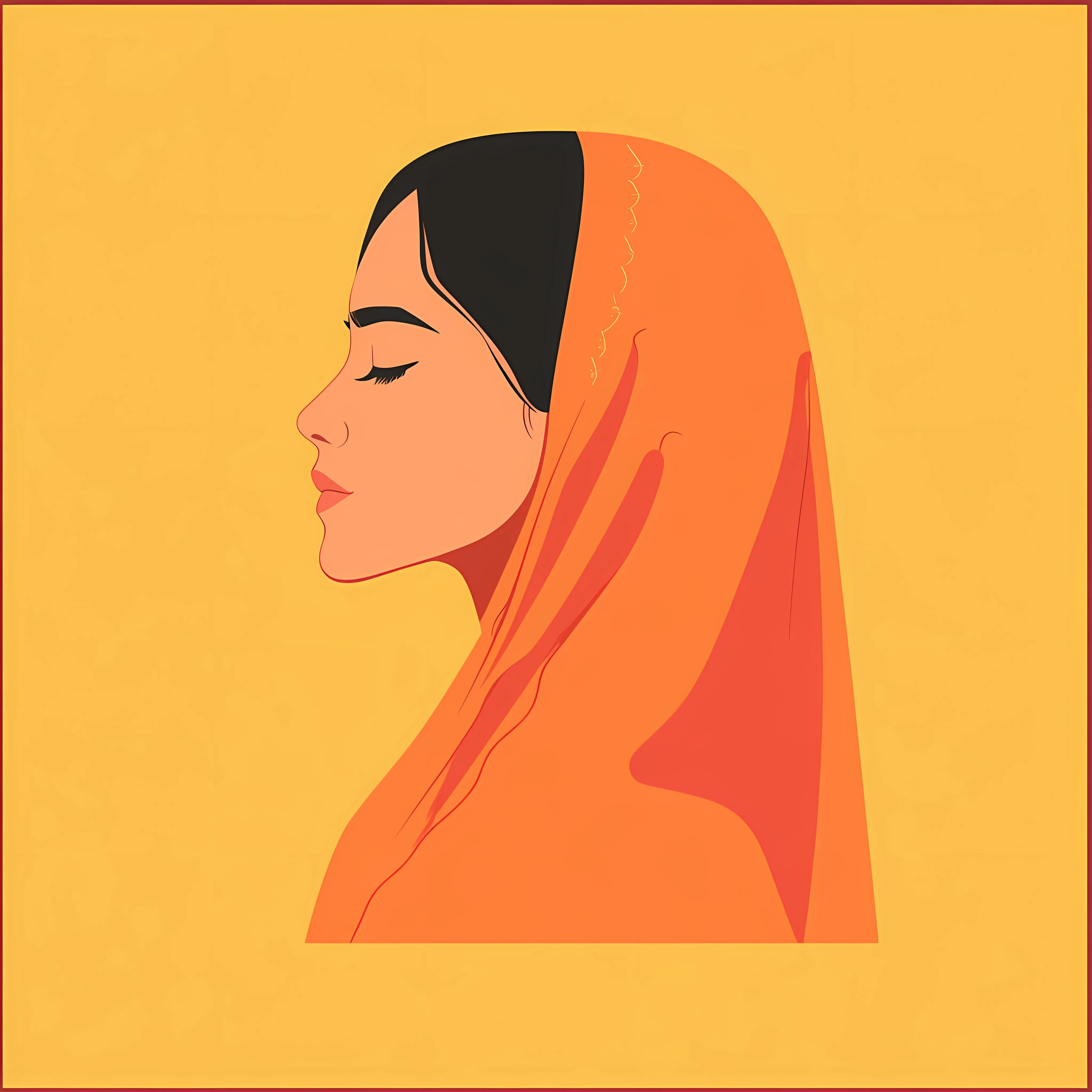 Muslim Culture Woman Vector Illustration — free download from Dotvec