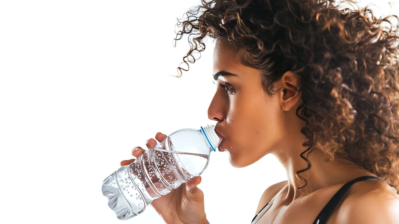 Active Woman Hydrating During Exercise Break — free download from Dotvec