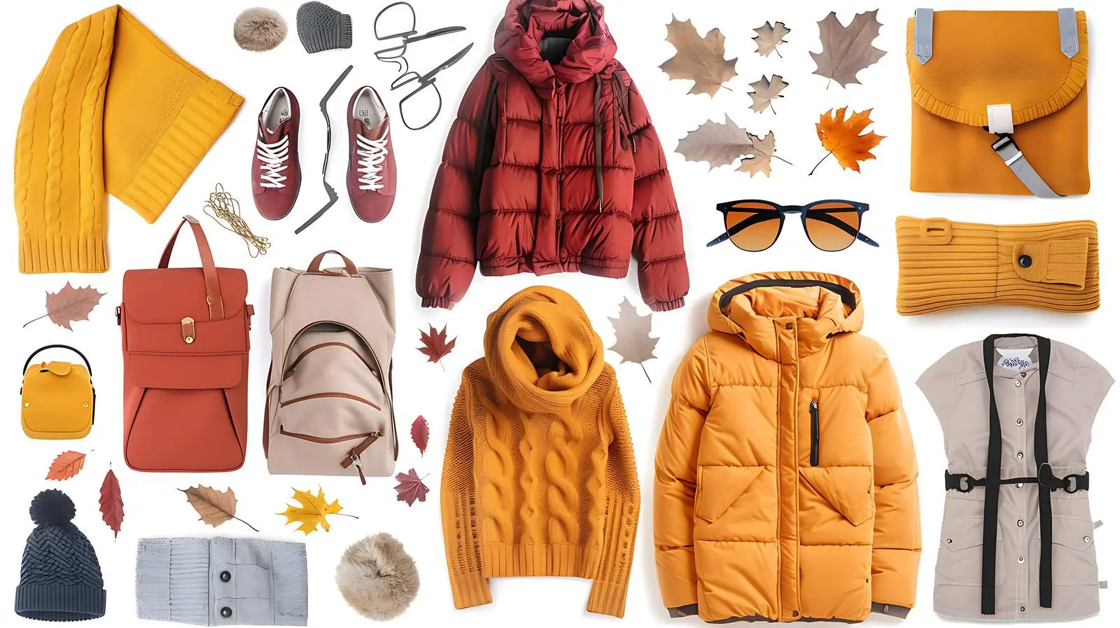 Autumn and Winter Women's Clothing Collage – free cold image from Dotvec