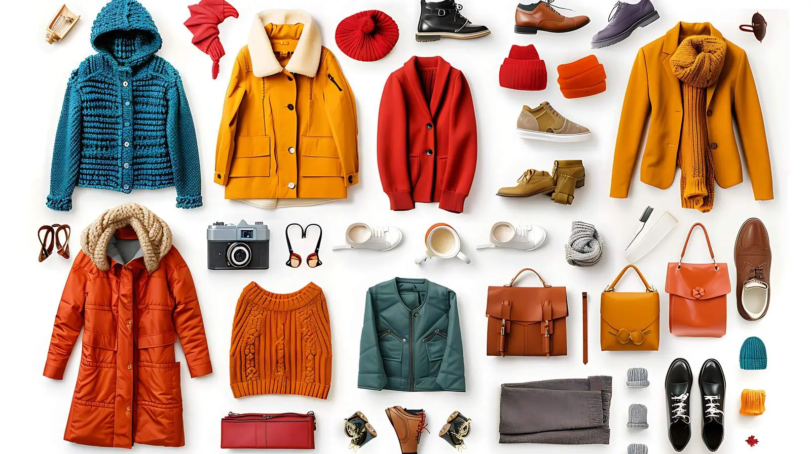 Autumn and Winter Women's Clothing Flat Lay Collage – free sweat image from Dotvec