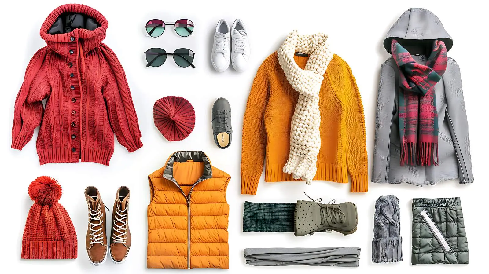 Autumn and Winter Women's Fashion Flat Lay – free fashion shoot image from Dotvec