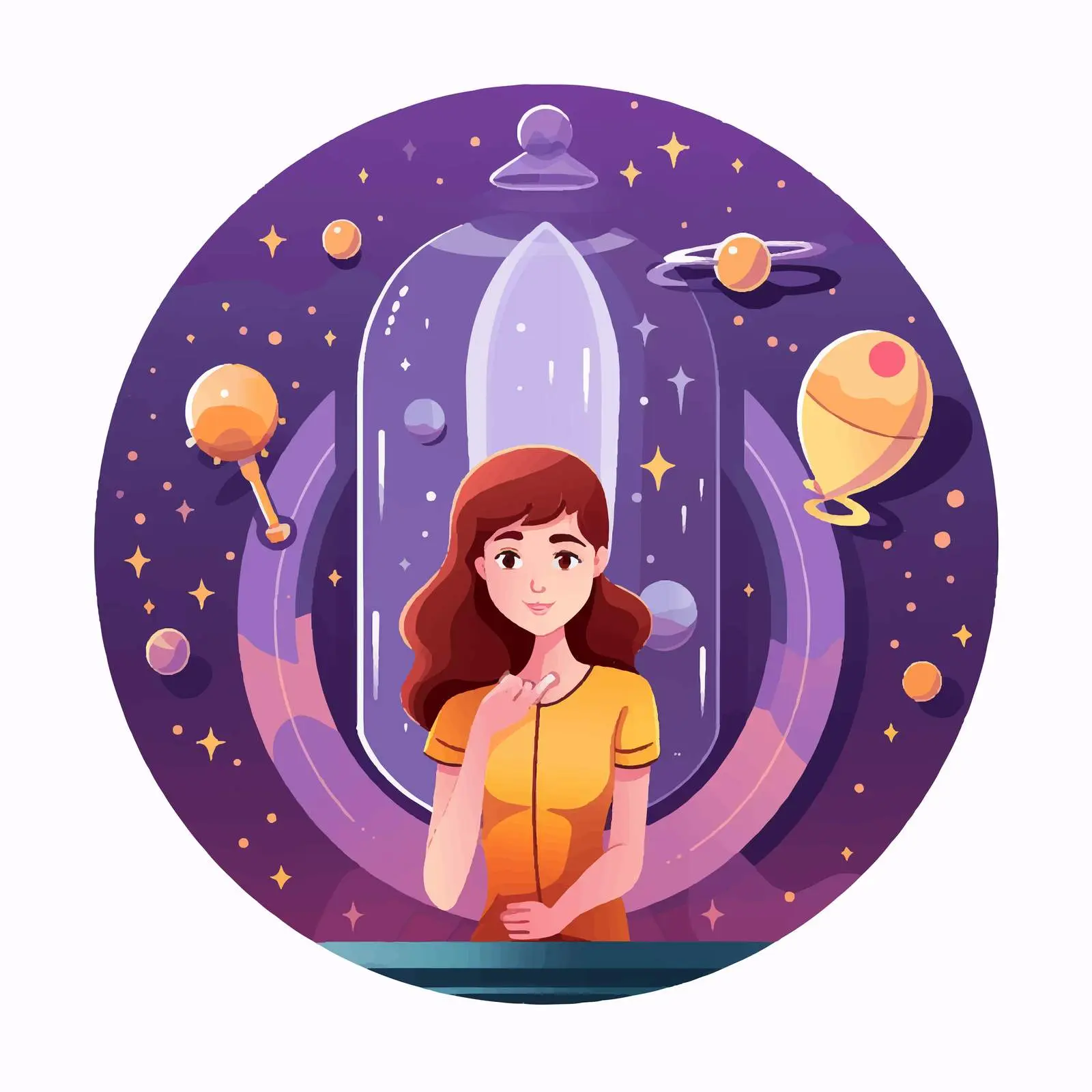 Woman with Birth Control Illustration Vector – free fertility image from Dotvec