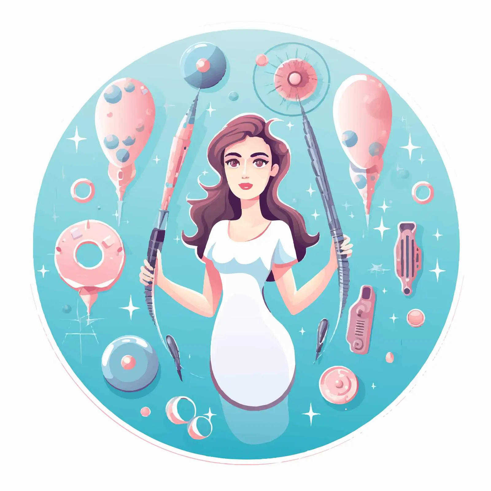 Woman with Contraception Illustration Vector – free social issues image from Dotvec