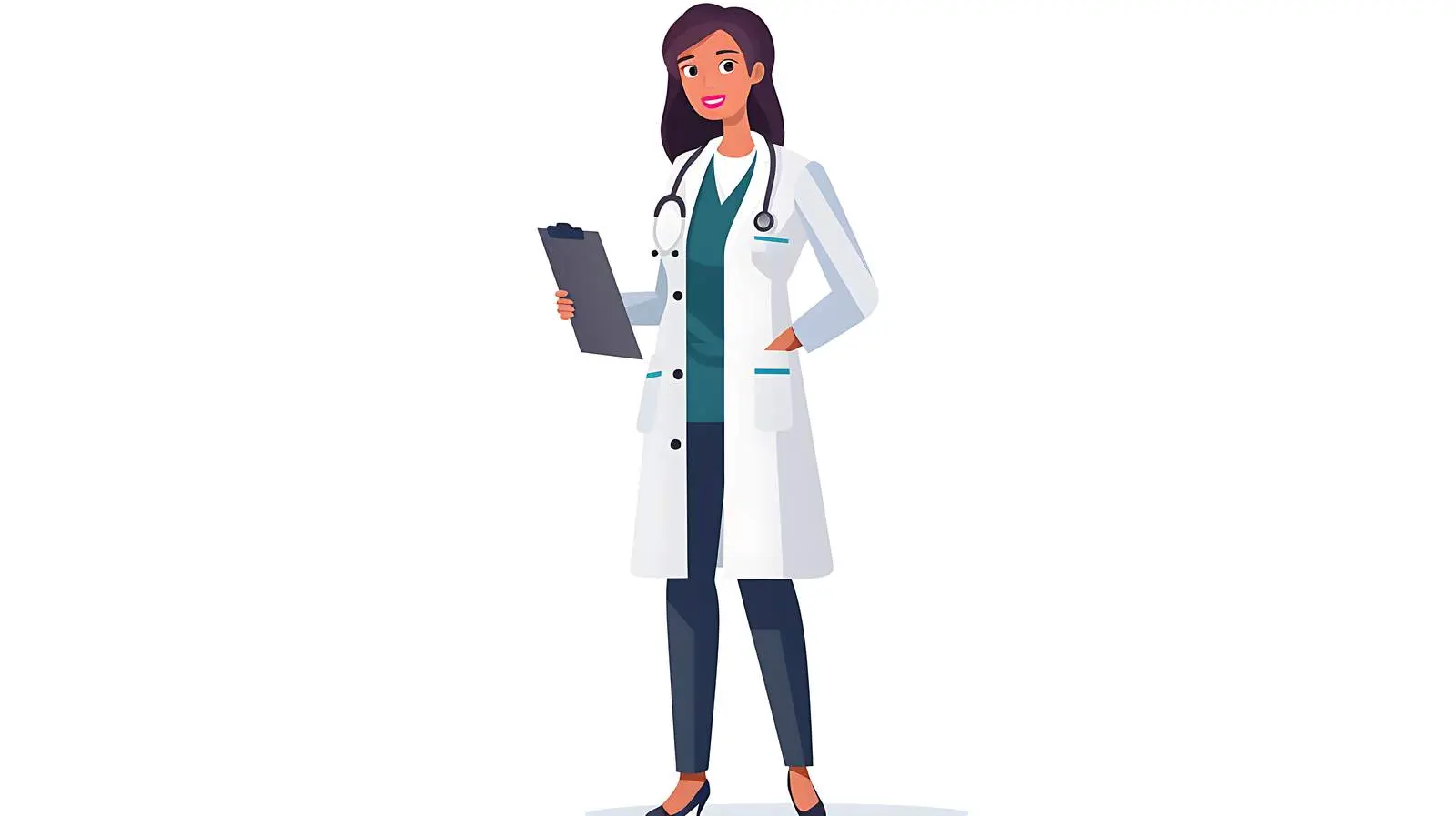 Female Doctor Holding Folder in Hospital Setting – free medical team image from Dotvec