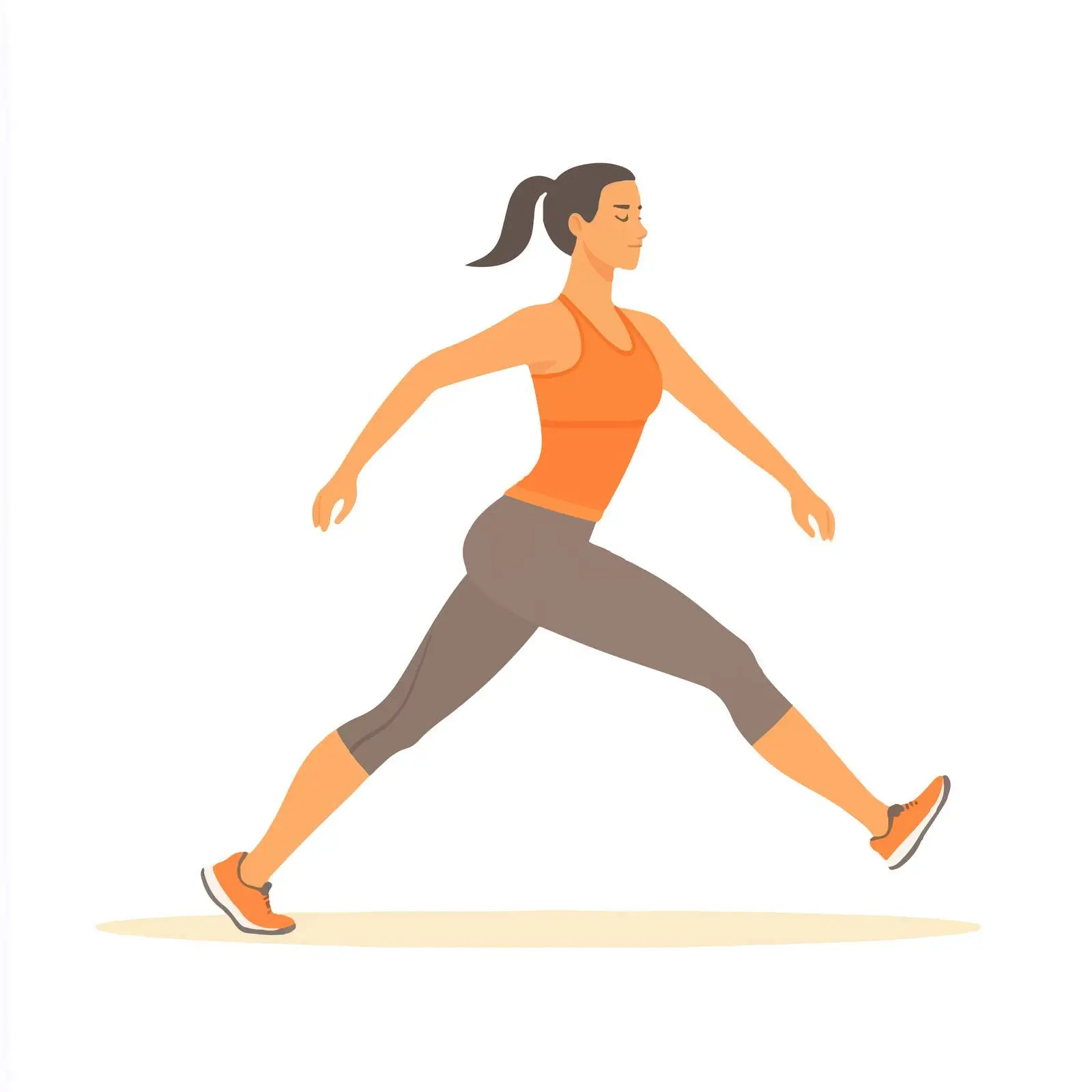 Woman Performing Single Leg Hip Rotation Exercise — free download from Dotvec