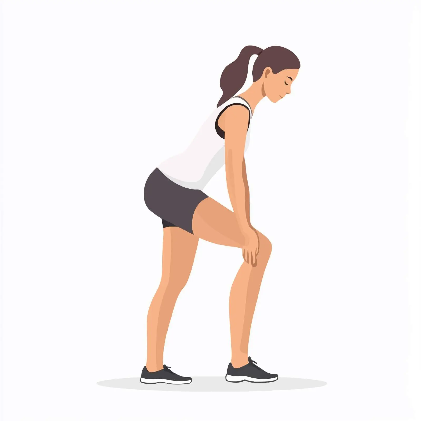 Woman Performing Bodyweight Calf Raises Exercise — free download from Dotvec