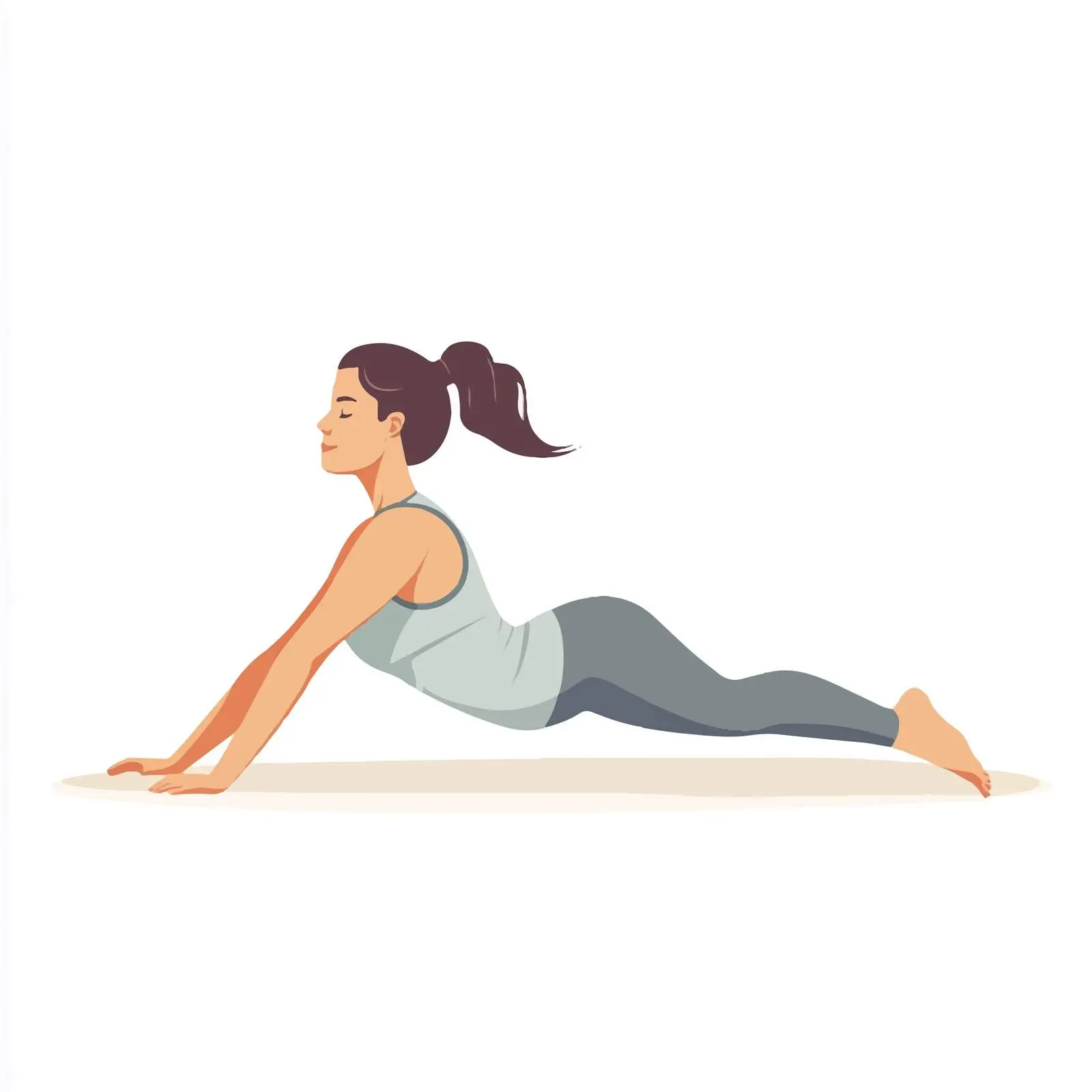 Woman Performing Heel Slides and Knee Bends Exercise — free download from Dotvec