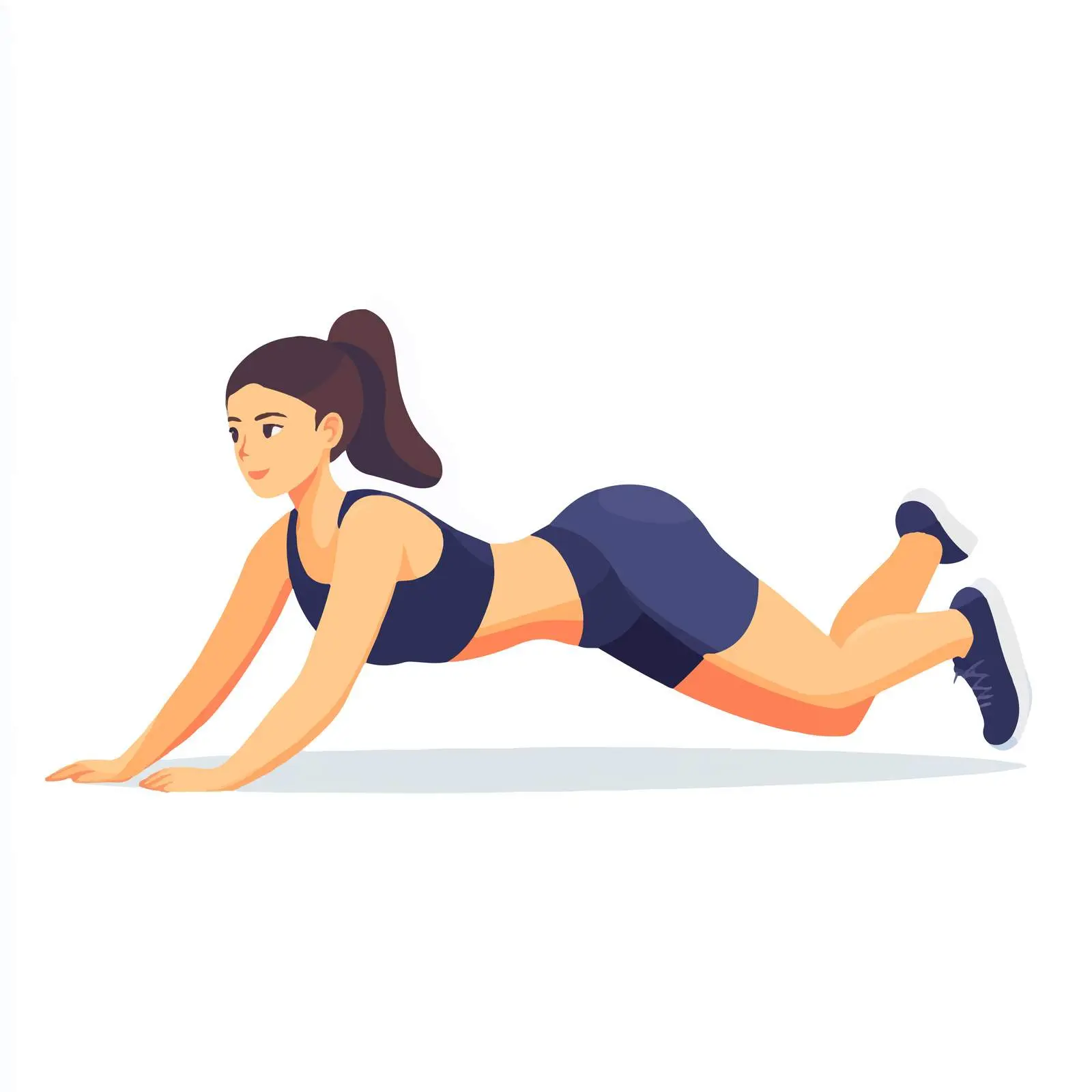 Woman Performing Heel Slides and Knee Bends Exercise – free exercise gear image from Dotvec
