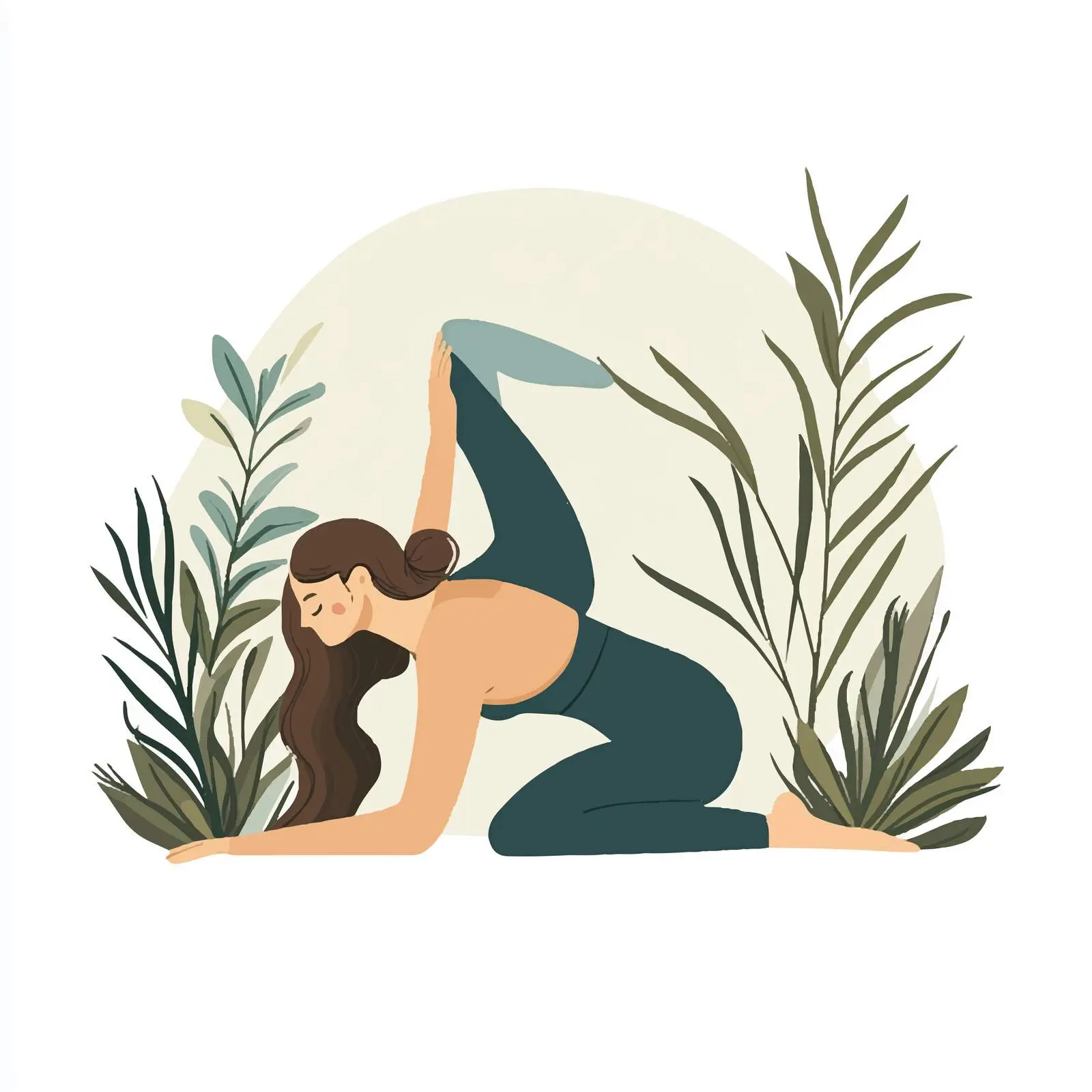 Woman Practicing Peacock Pose Mayurasana Yoga — free download from Dotvec