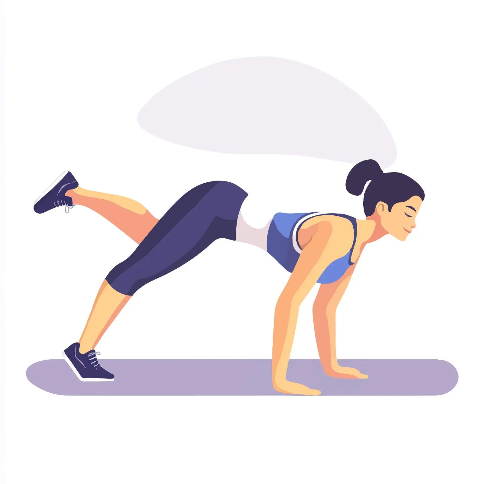 Woman Doing Plank and Hip Dips Exercise — free download from Dotvec