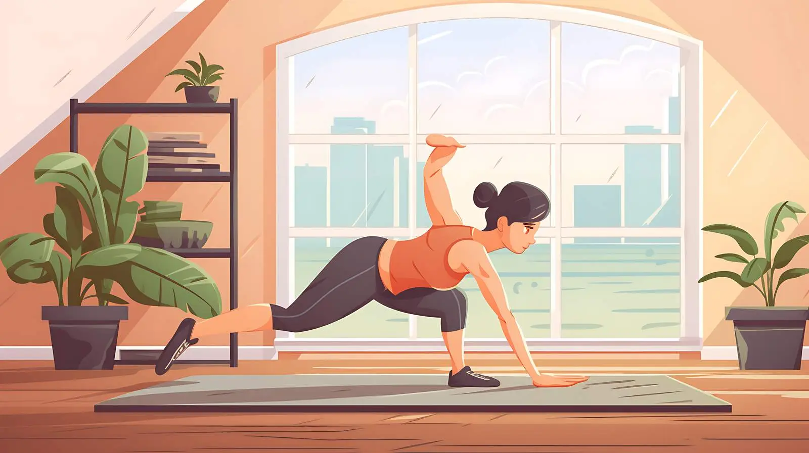 Home Fitness Exercise Concept Image — free download from Dotvec