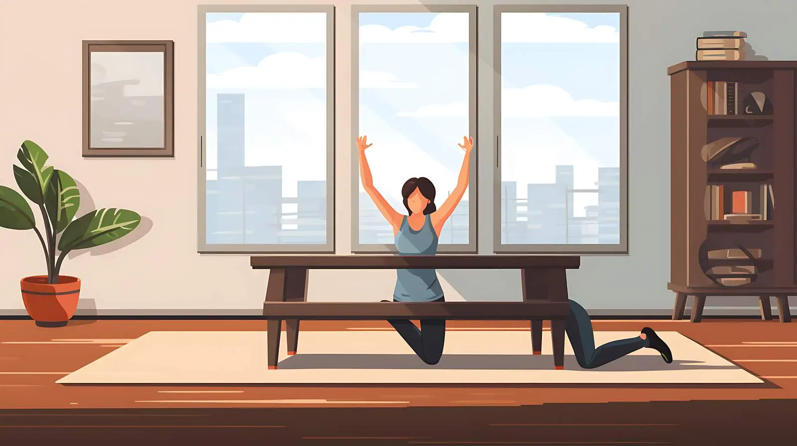 Home Fitness Exercise — free download from Dotvec