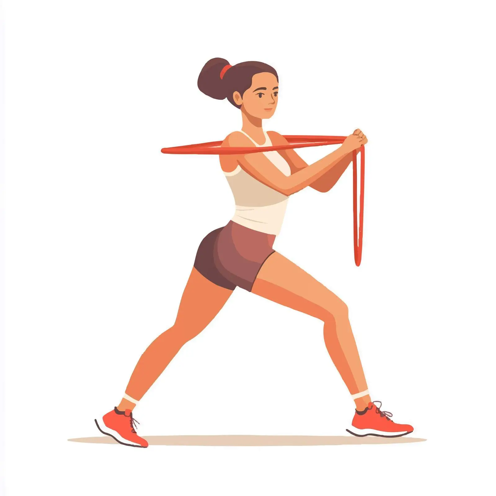 Woman Performing Calf Stretch with Resistance Band – free calf image from Dotvec