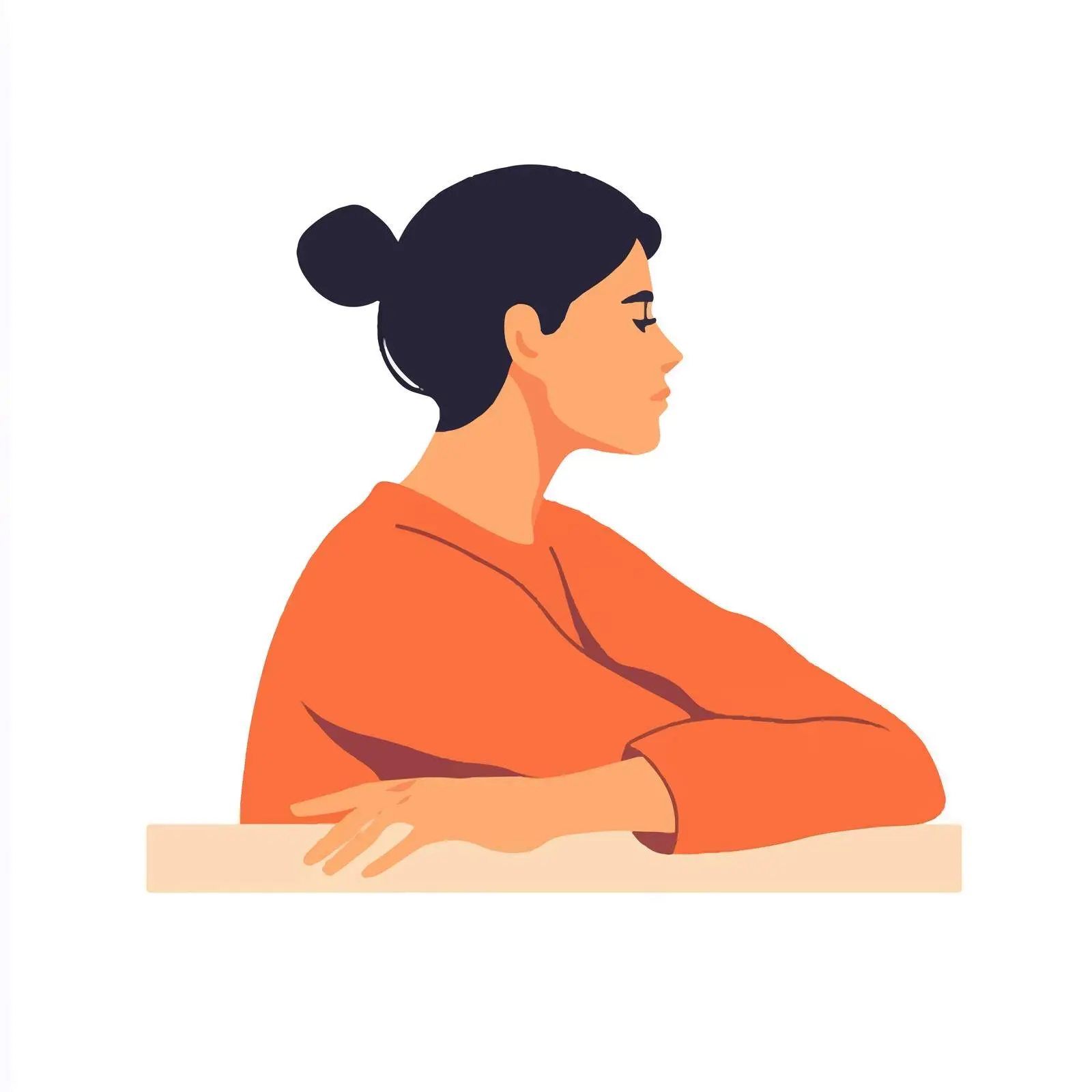Woman Performing Seated Arm Prayer Stretch Exercise — free download from Dotvec