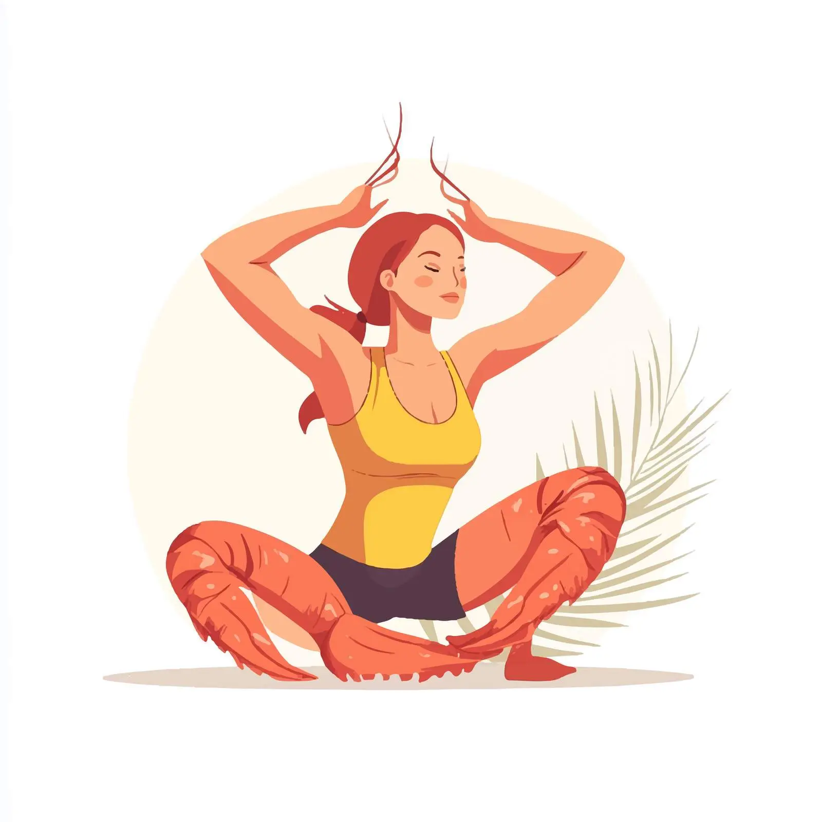 Woman Performing Shrimp Squat Exercise Vector — free download from Dotvec