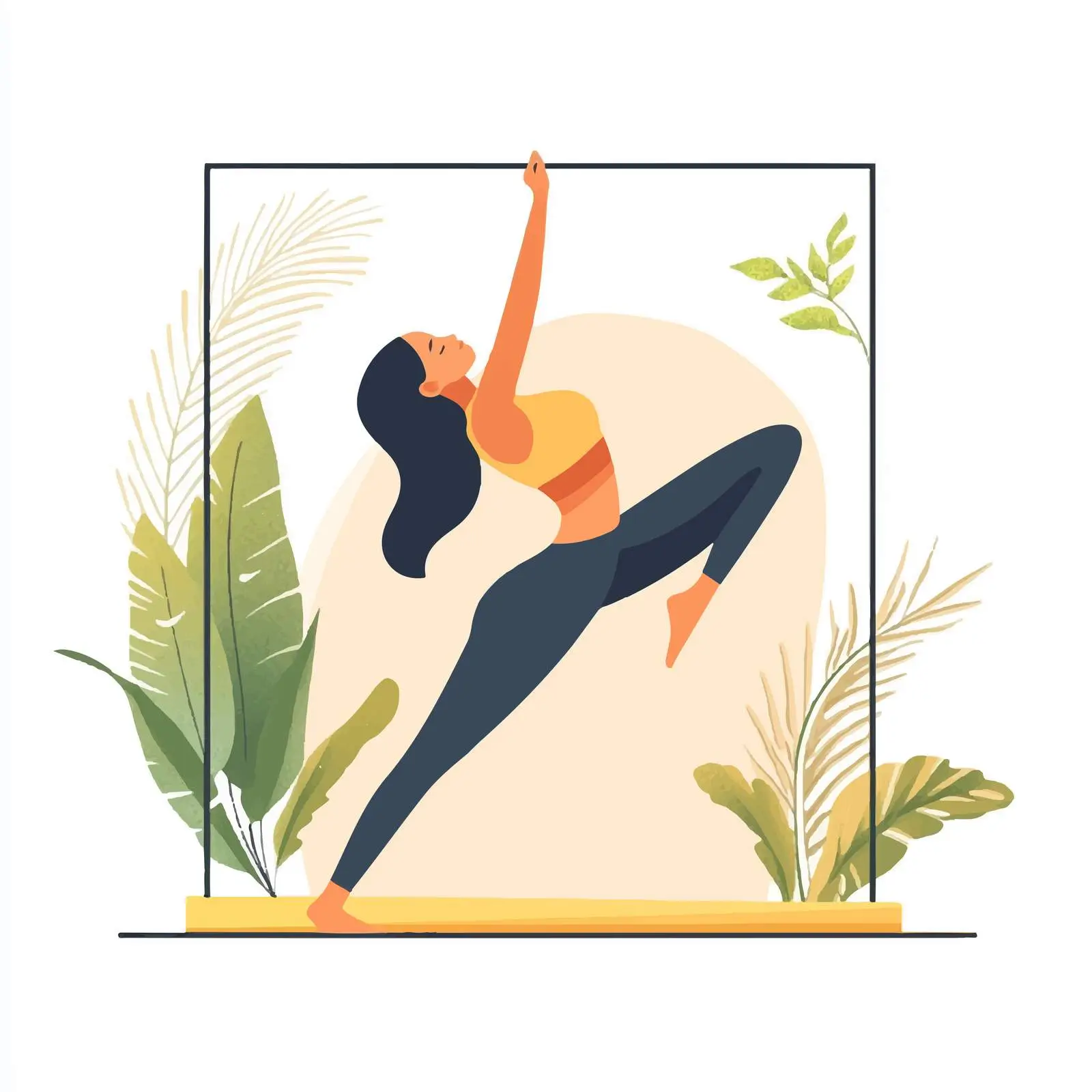 Graceful Woman in Standing Backbend Pose — free download from Dotvec