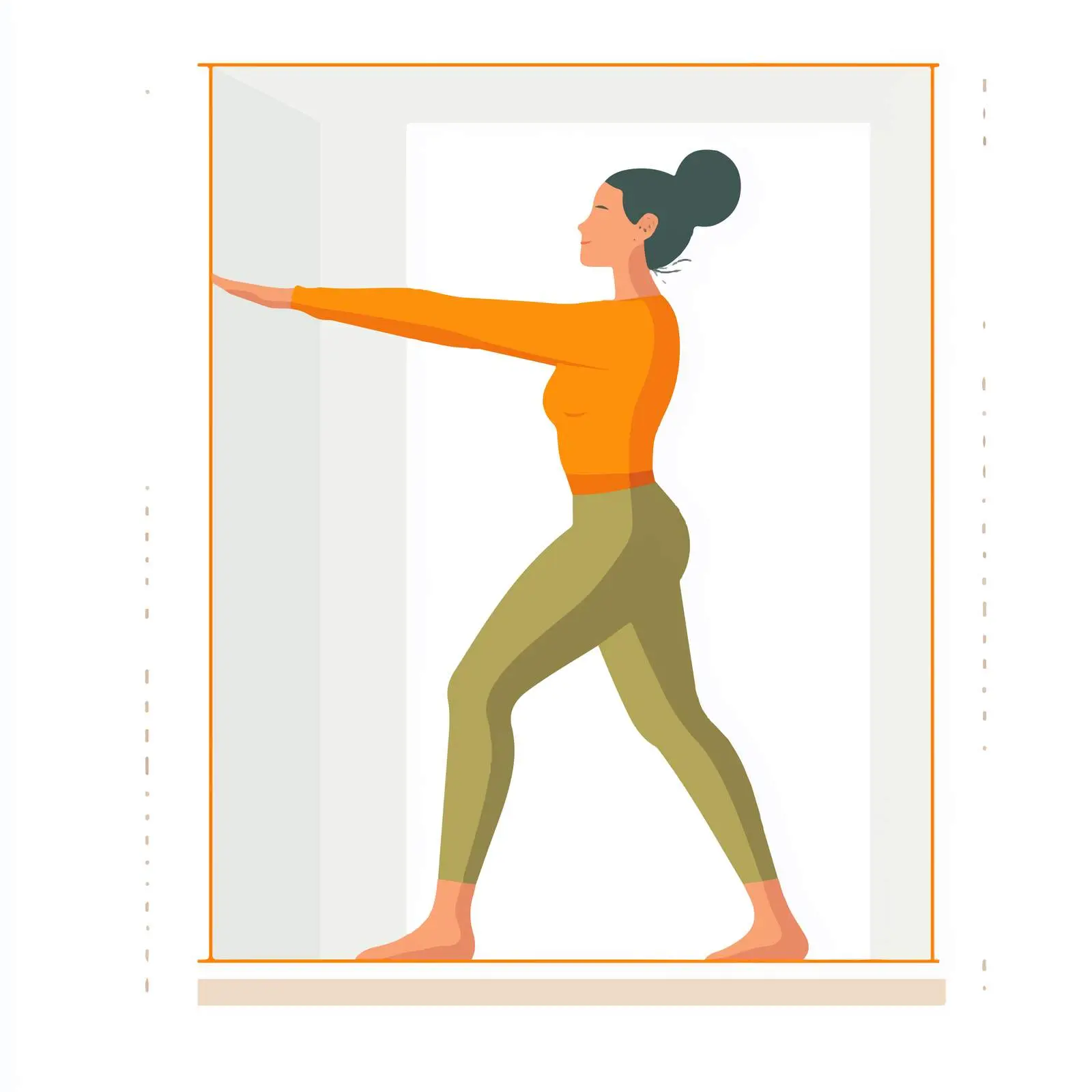 Standing Knee Raises Exercise for Abdominals — free download from Dotvec