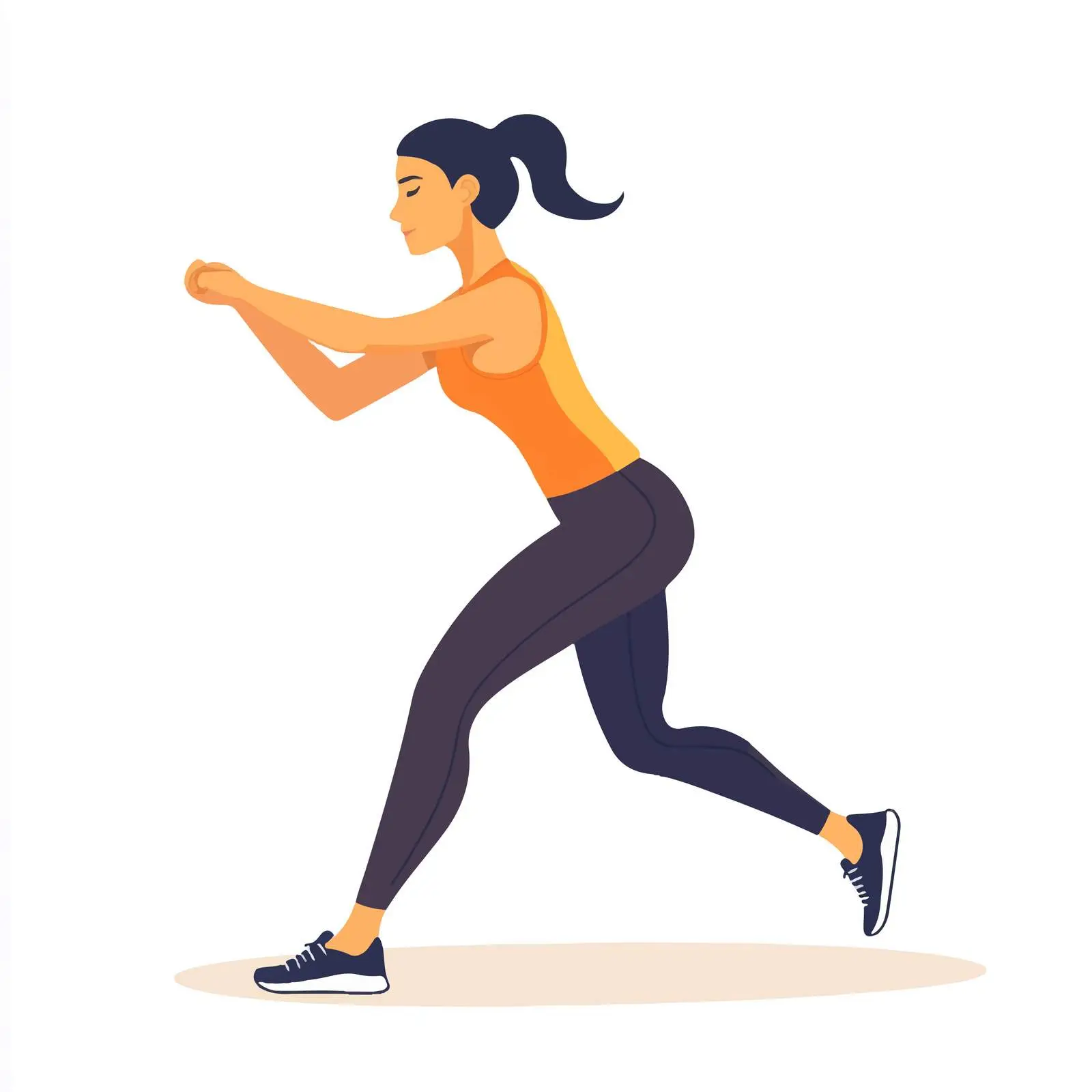 Woman Performing Straight Leg Calf Stretch Vector — free download from Dotvec