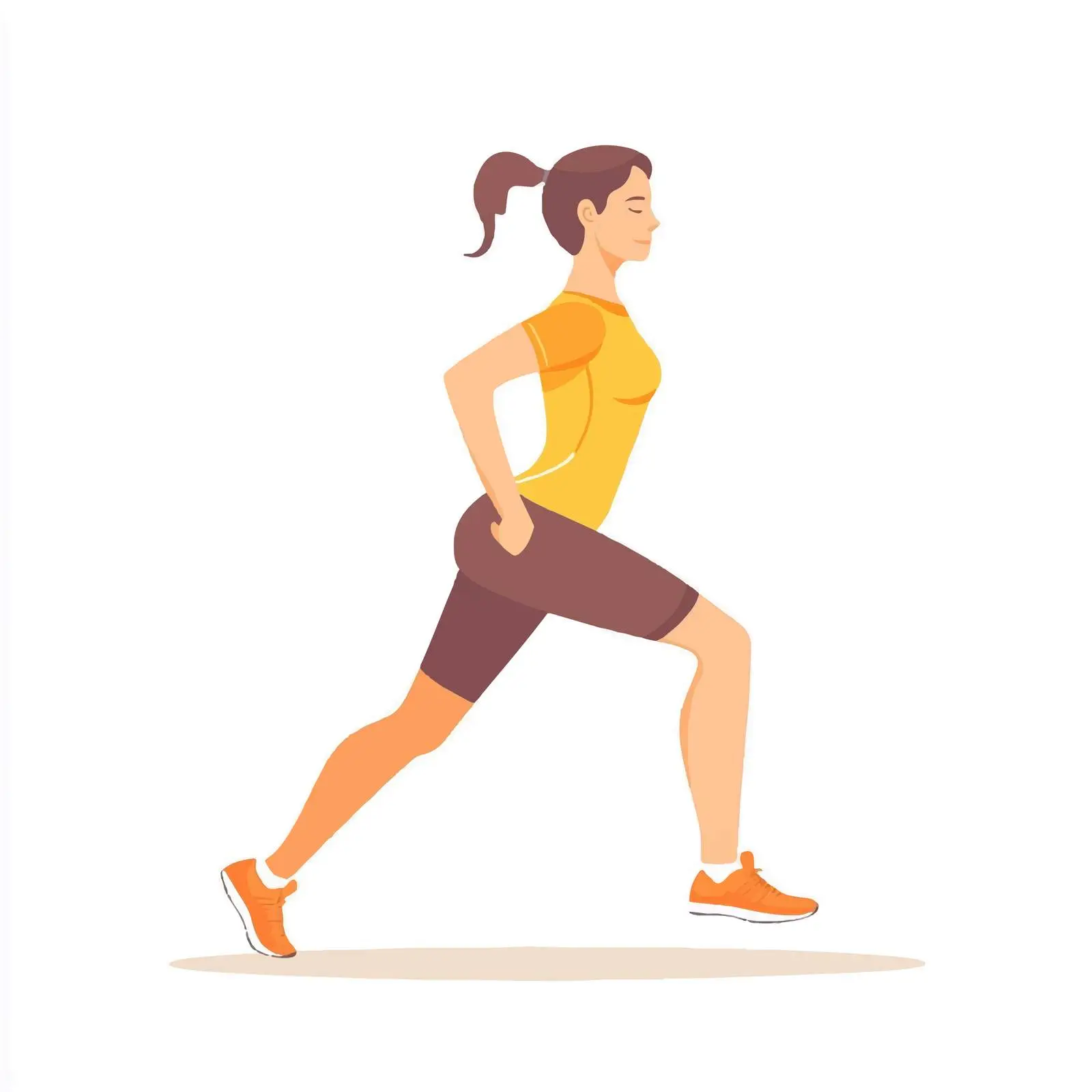 Woman Performing Straight Leg Calf Stretch Exercise — free download from Dotvec