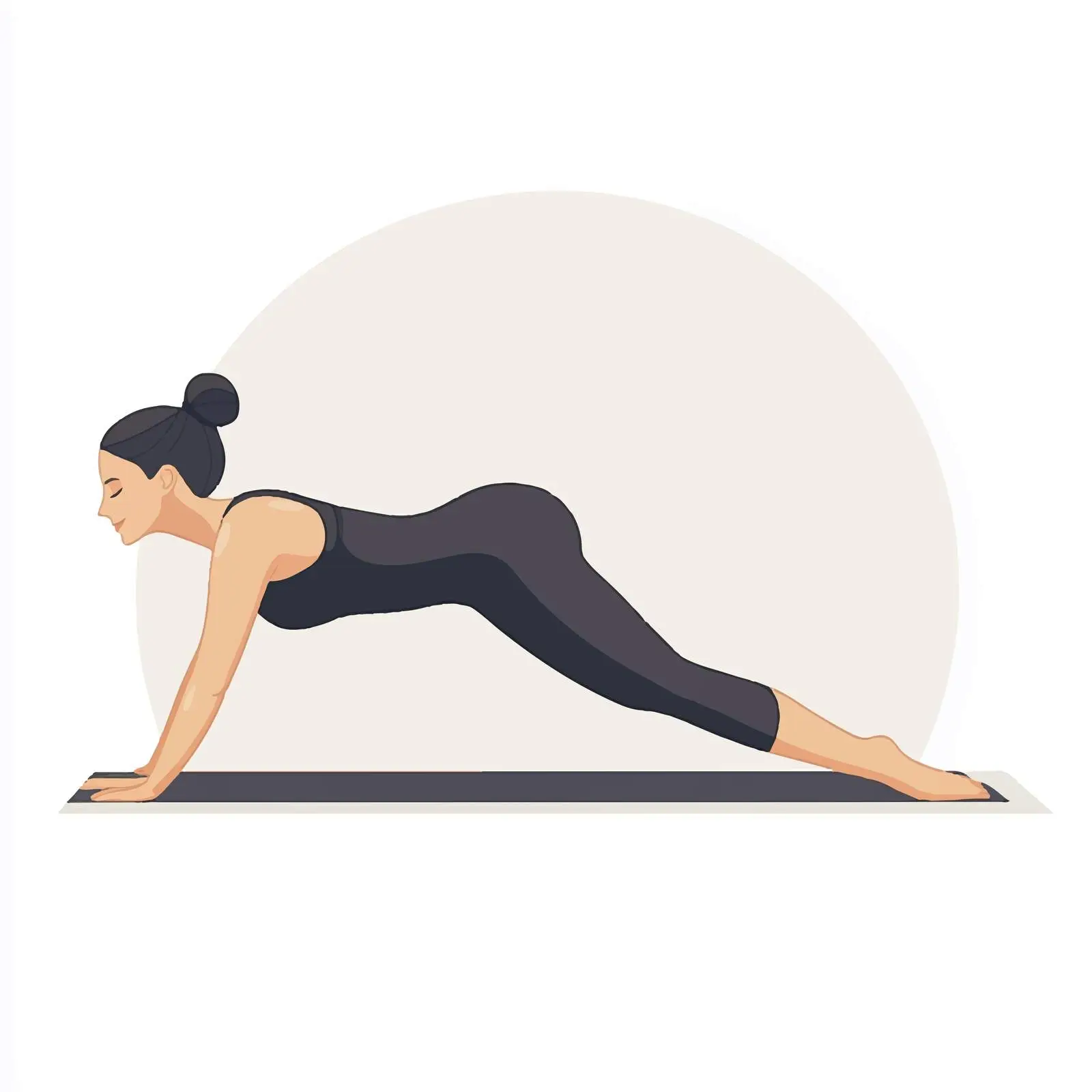 Woman Practicing Table Top Yoga Pose — free download from Dotvec