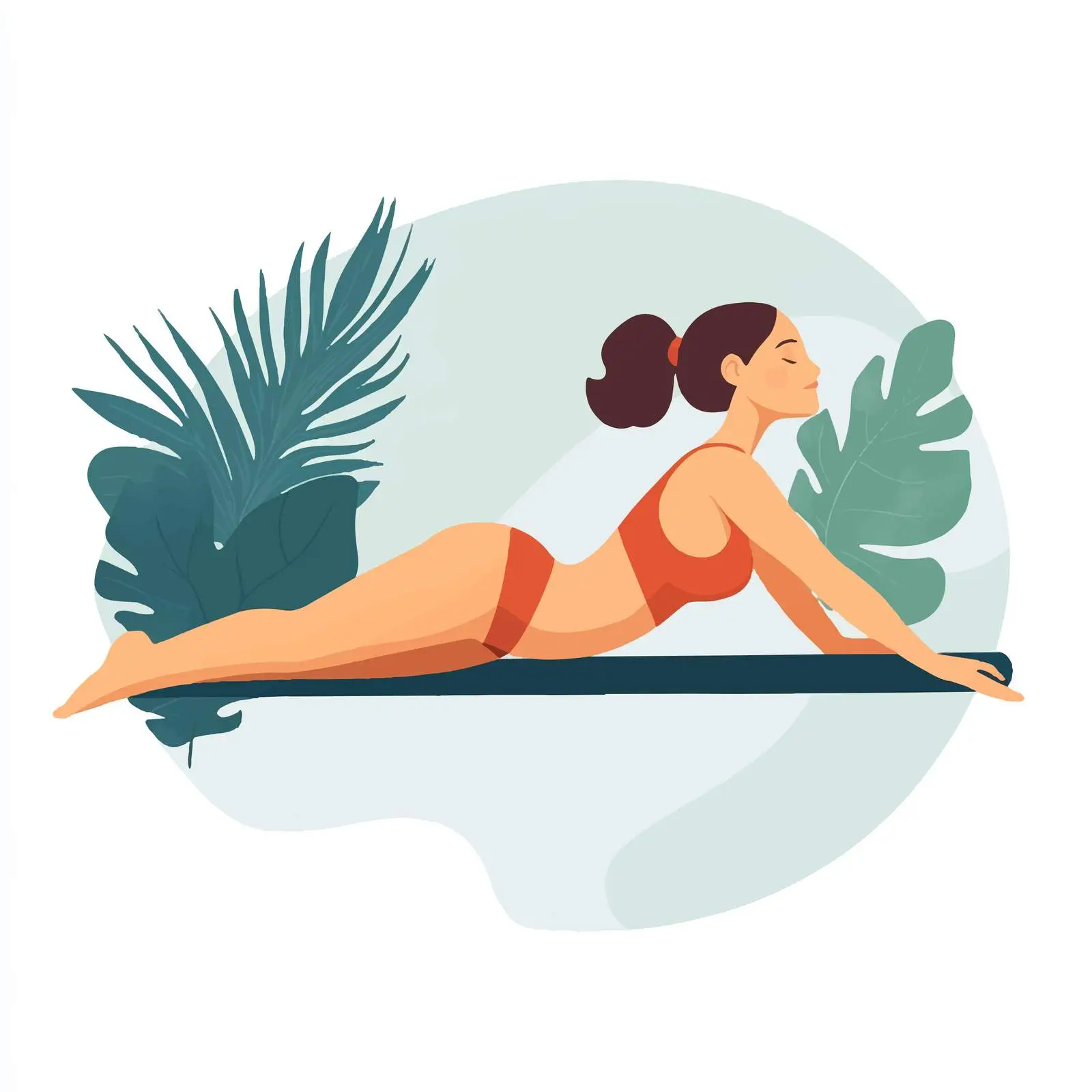 Woman Practicing Bharmanasana Yoga Pose — free download from Dotvec