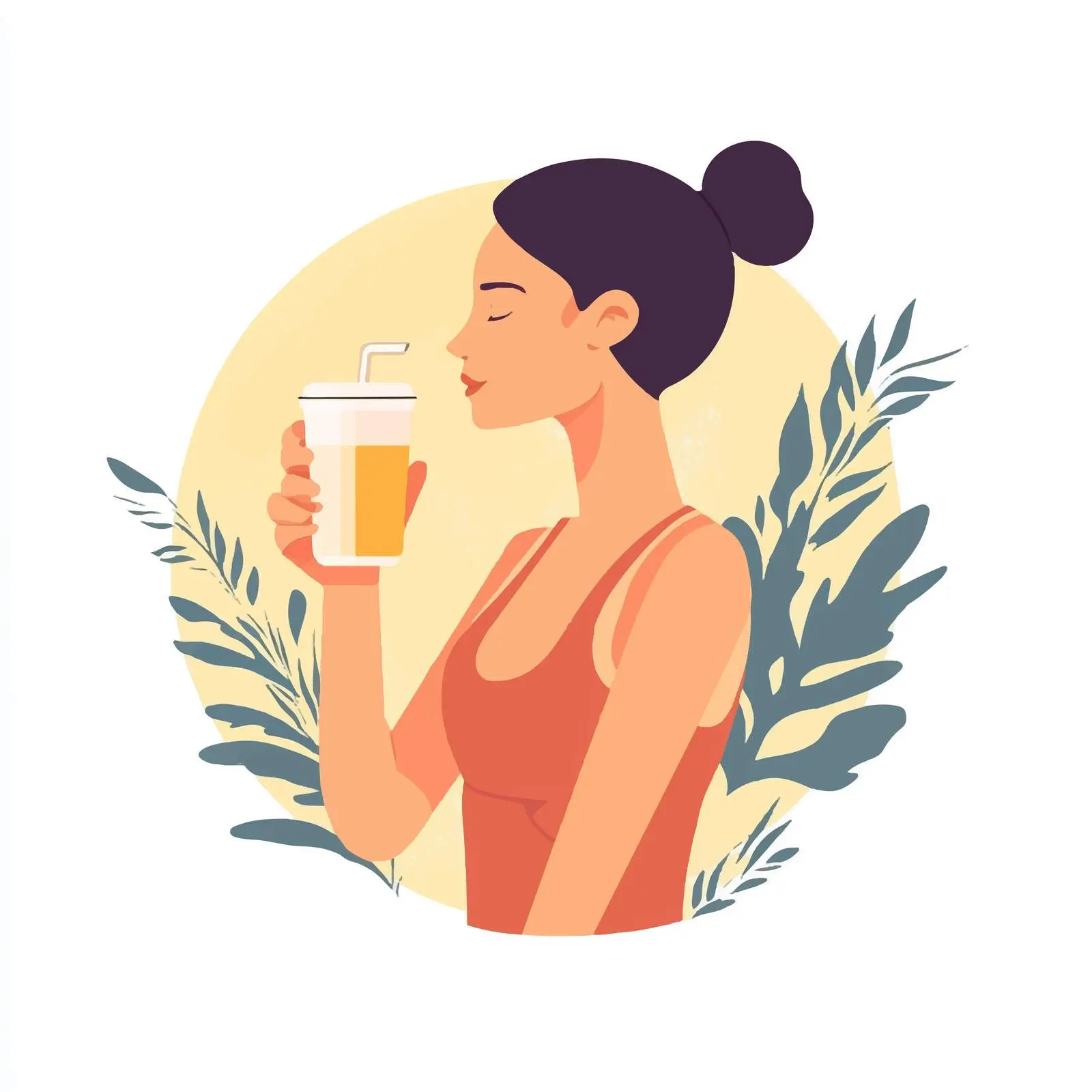 Woman Enjoying Protein Shake After Workout — free download from Dotvec
