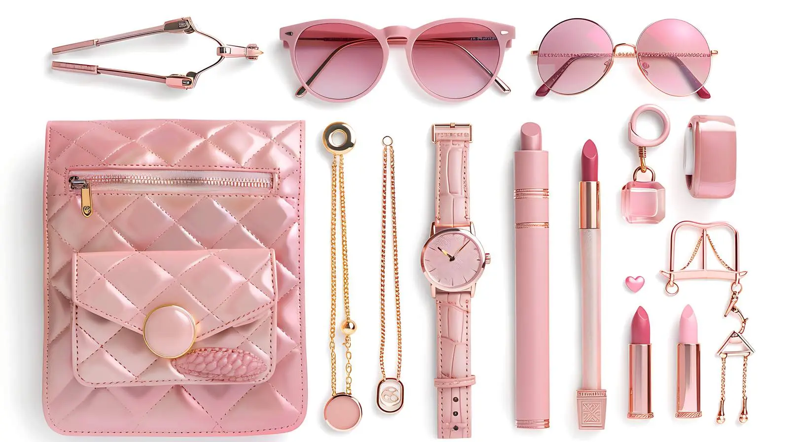 Trendy Woman's Fashion Accessories Set with Purse – free watch image from Dotvec