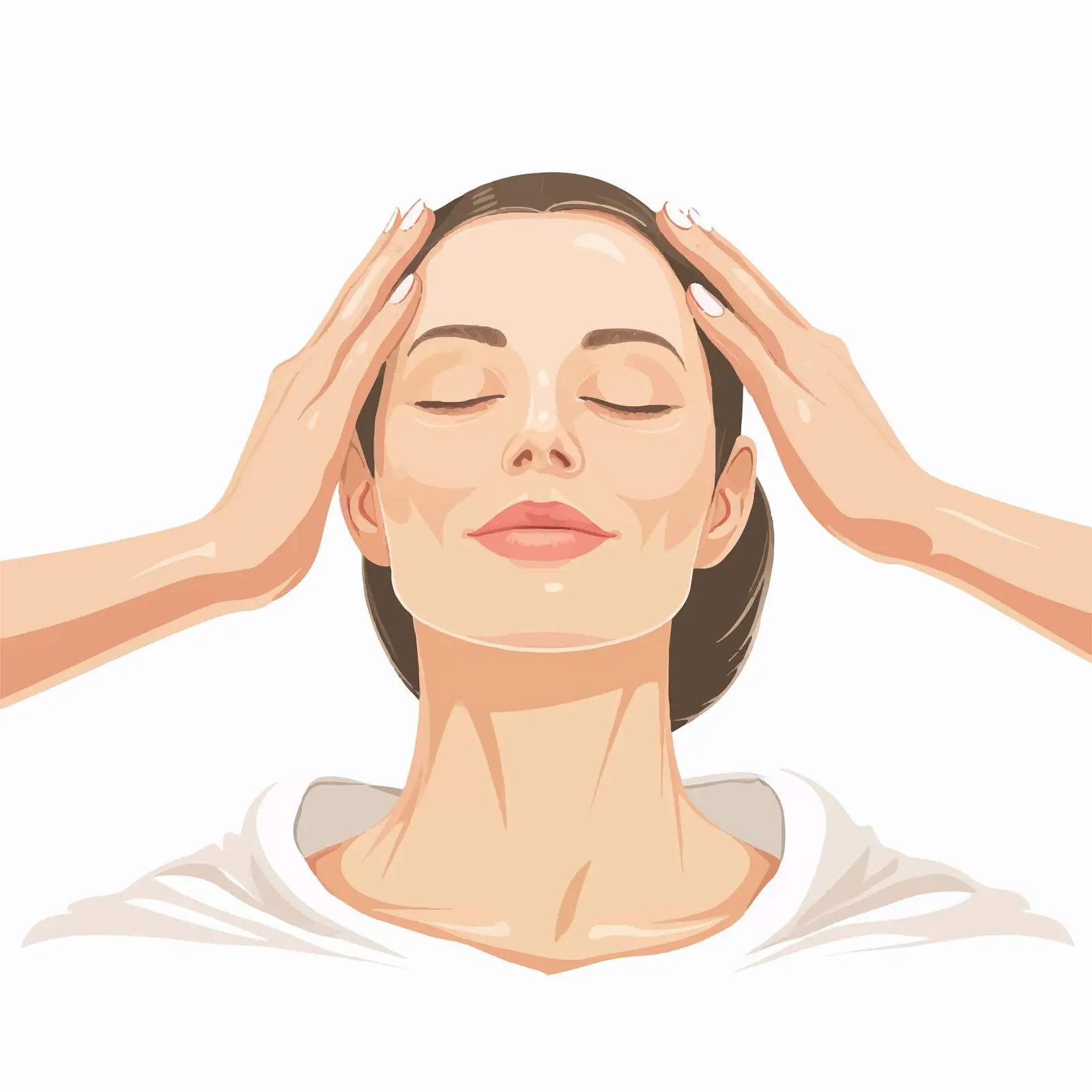 Woman Receiving Facial Massage at Spa – free beauty therapy image from Dotvec