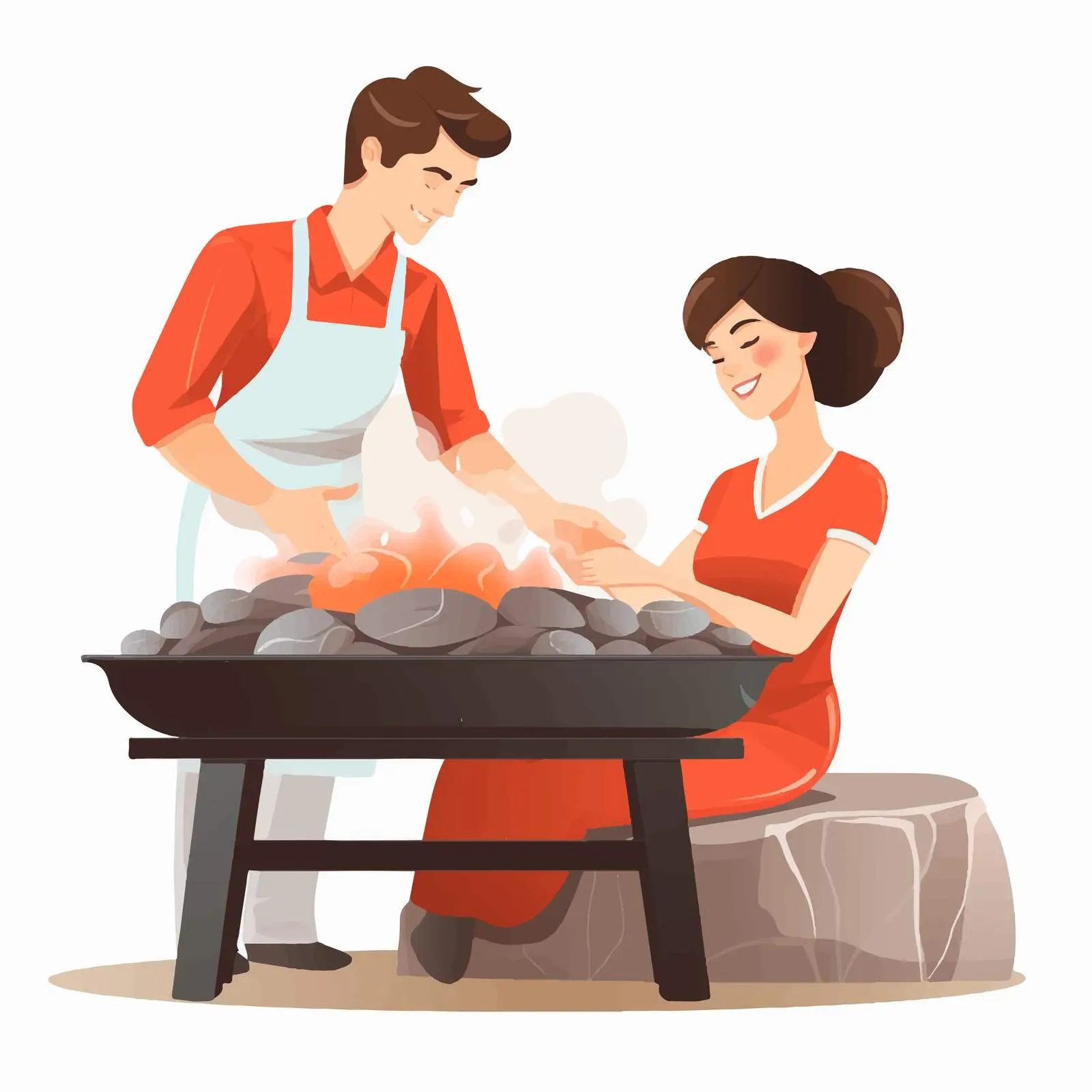 Woman Enjoying Hot Stone Massage in Spa — free download from Dotvec