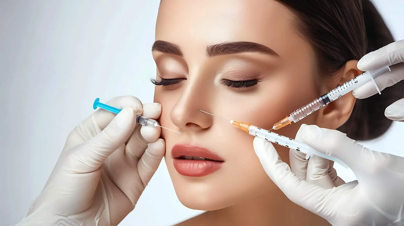 Woman Receiving Beauty Injection Treatment — free download from Dotvec
