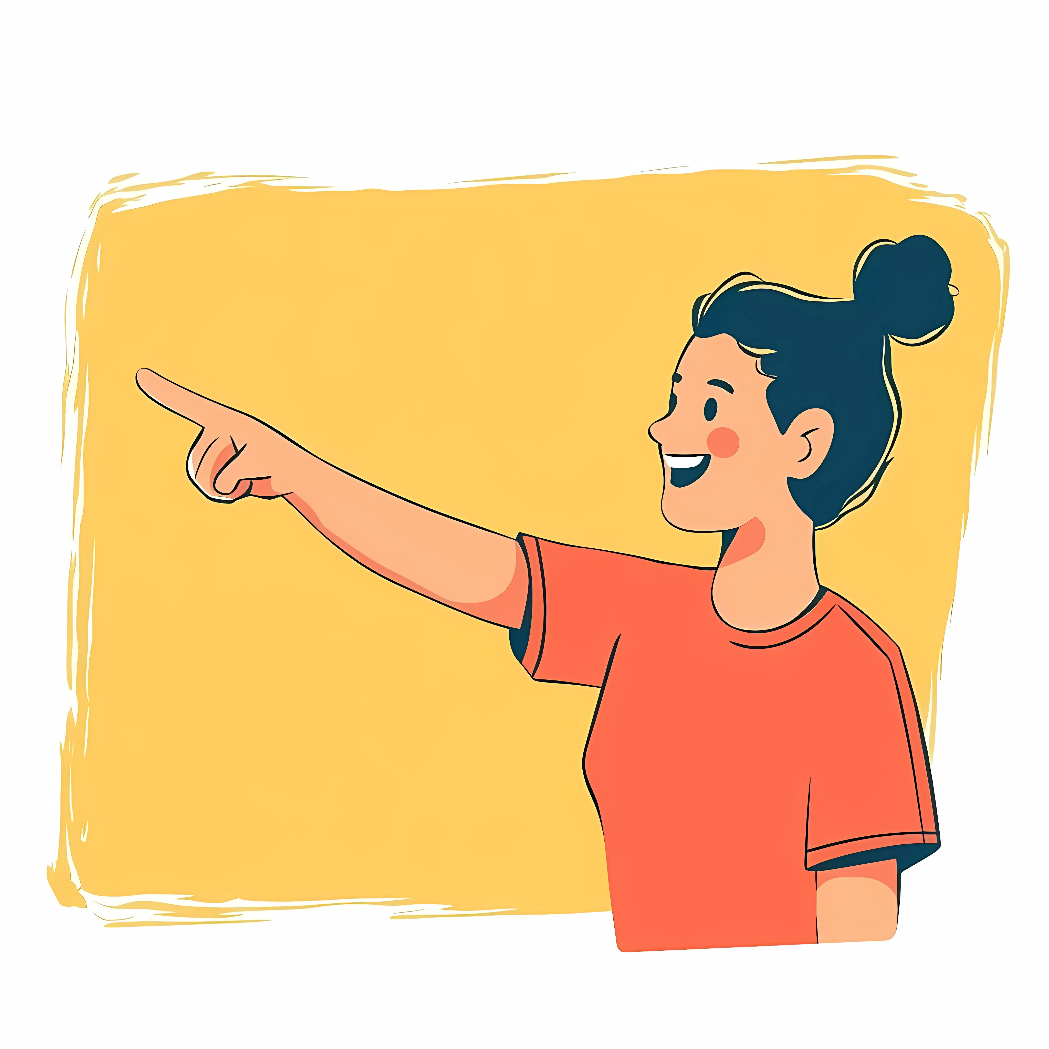 Happy Woman Pointing Finger Upwards – free upward image from Dotvec