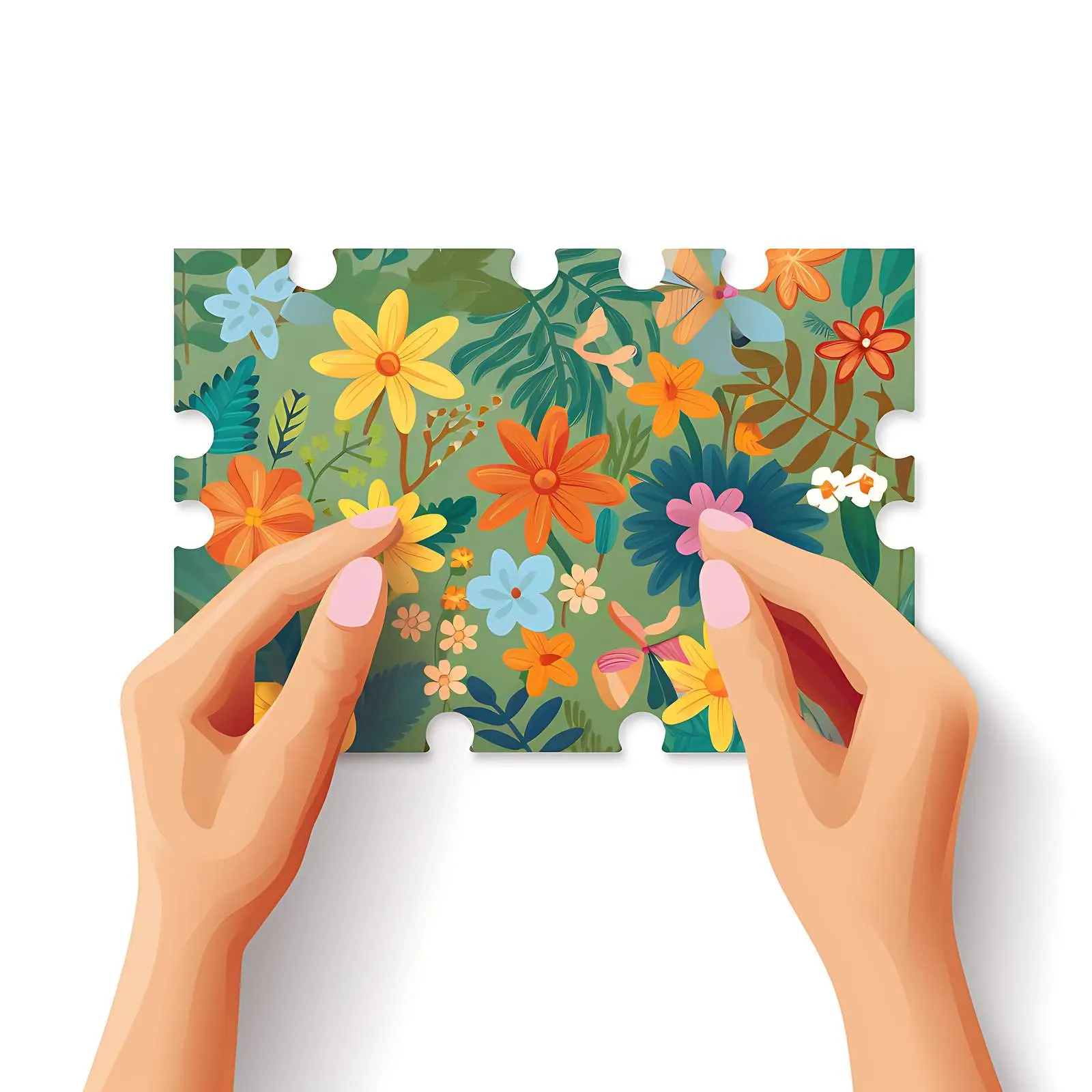 Hands Holding Puzzle Game Piece Mockup — free download from Dotvec