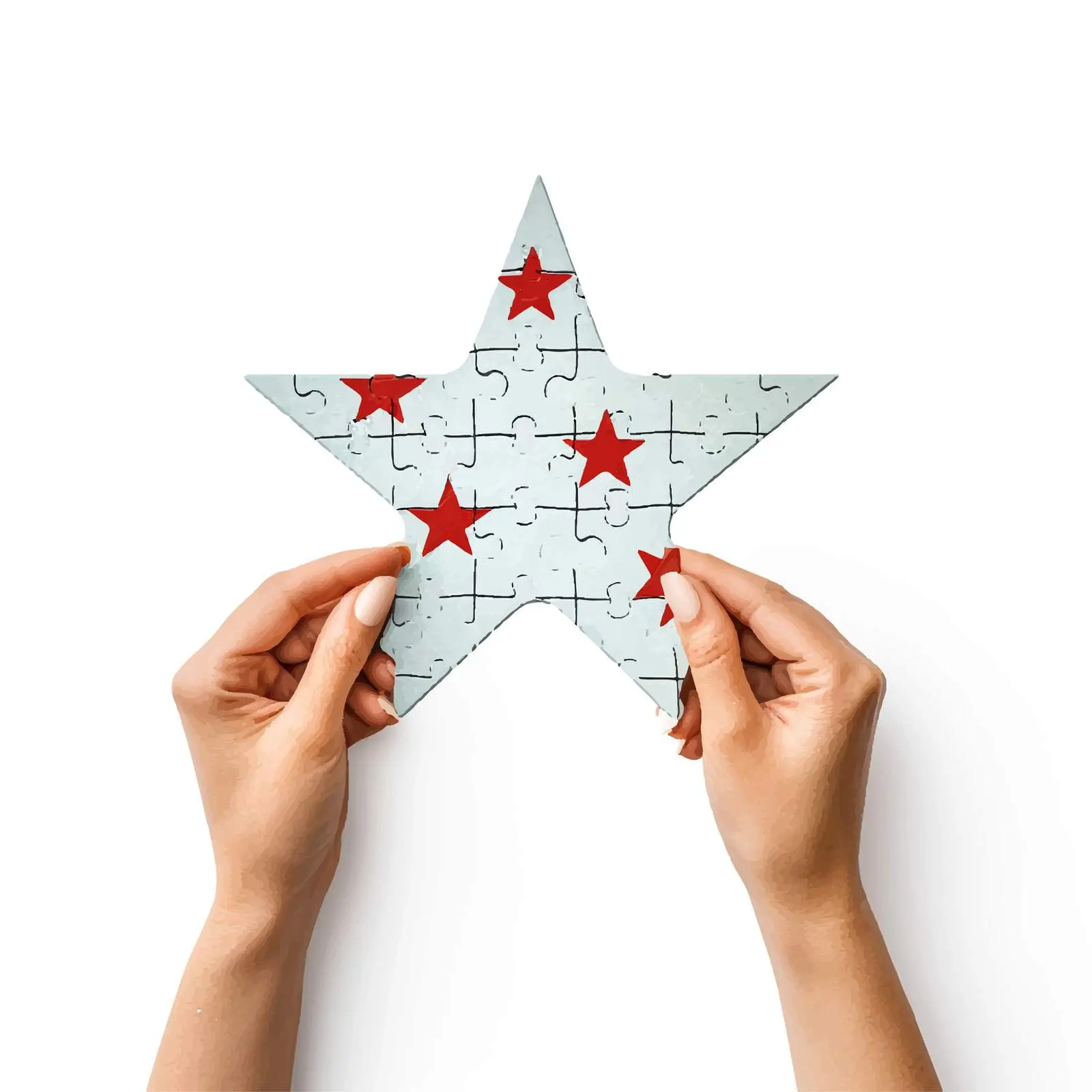 Hands Holding Puzzle Game Concept – free recreational image from Dotvec