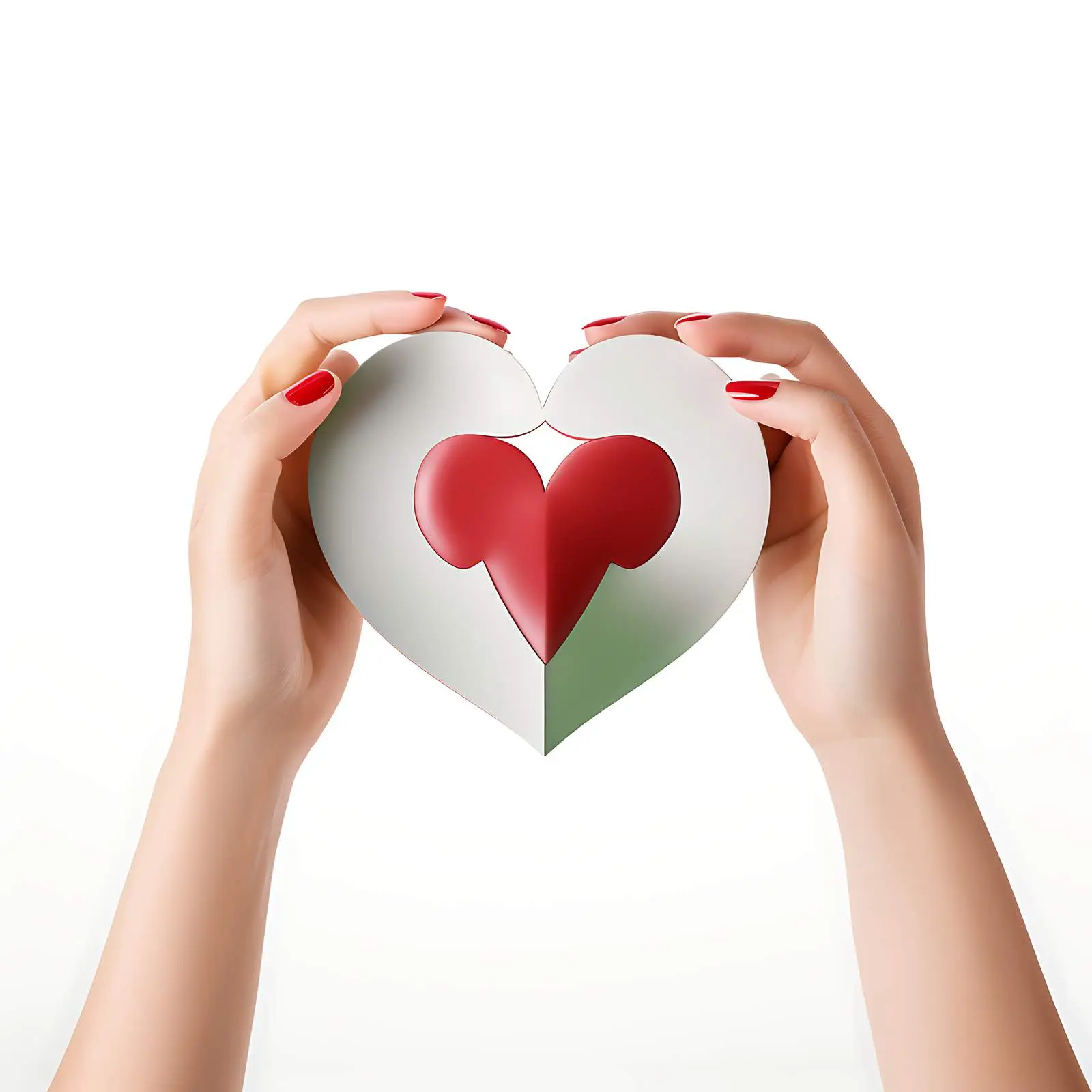 Hands Holding Heart Puzzle Pieces — free download from Dotvec