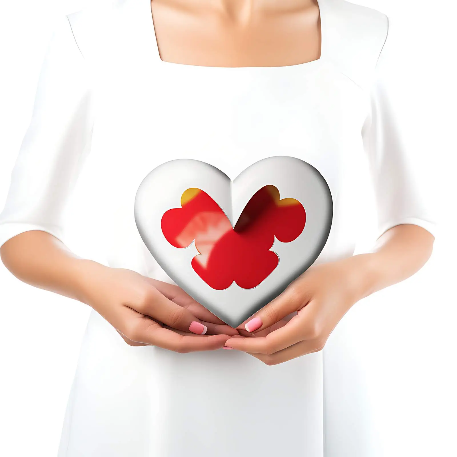 Holding Puzzle Heart Symbolizing Love and Unity – free lesson image from Dotvec