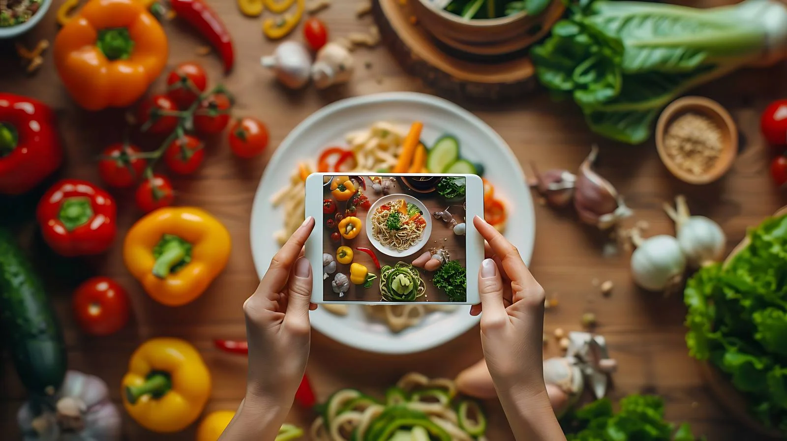 Capturing Vibrant Vegetable Display — free download from Dotvec