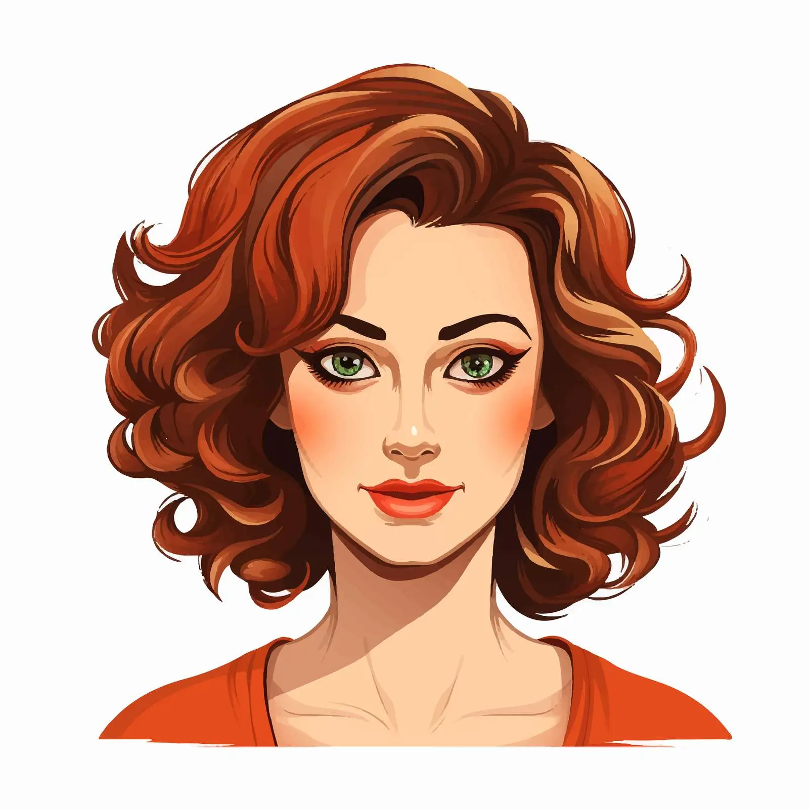 Isolated Cartoon Woman Head Vector Illustration — free download from Dotvec
